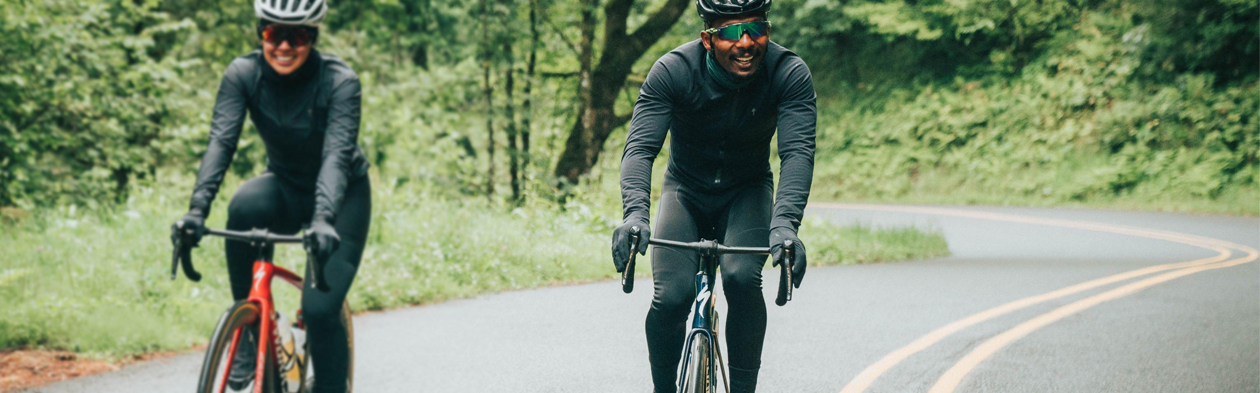 oshhni Mens Black Cycling Long Pants Gepolsterte Reitstrumpfhose Legging Biker Sports 