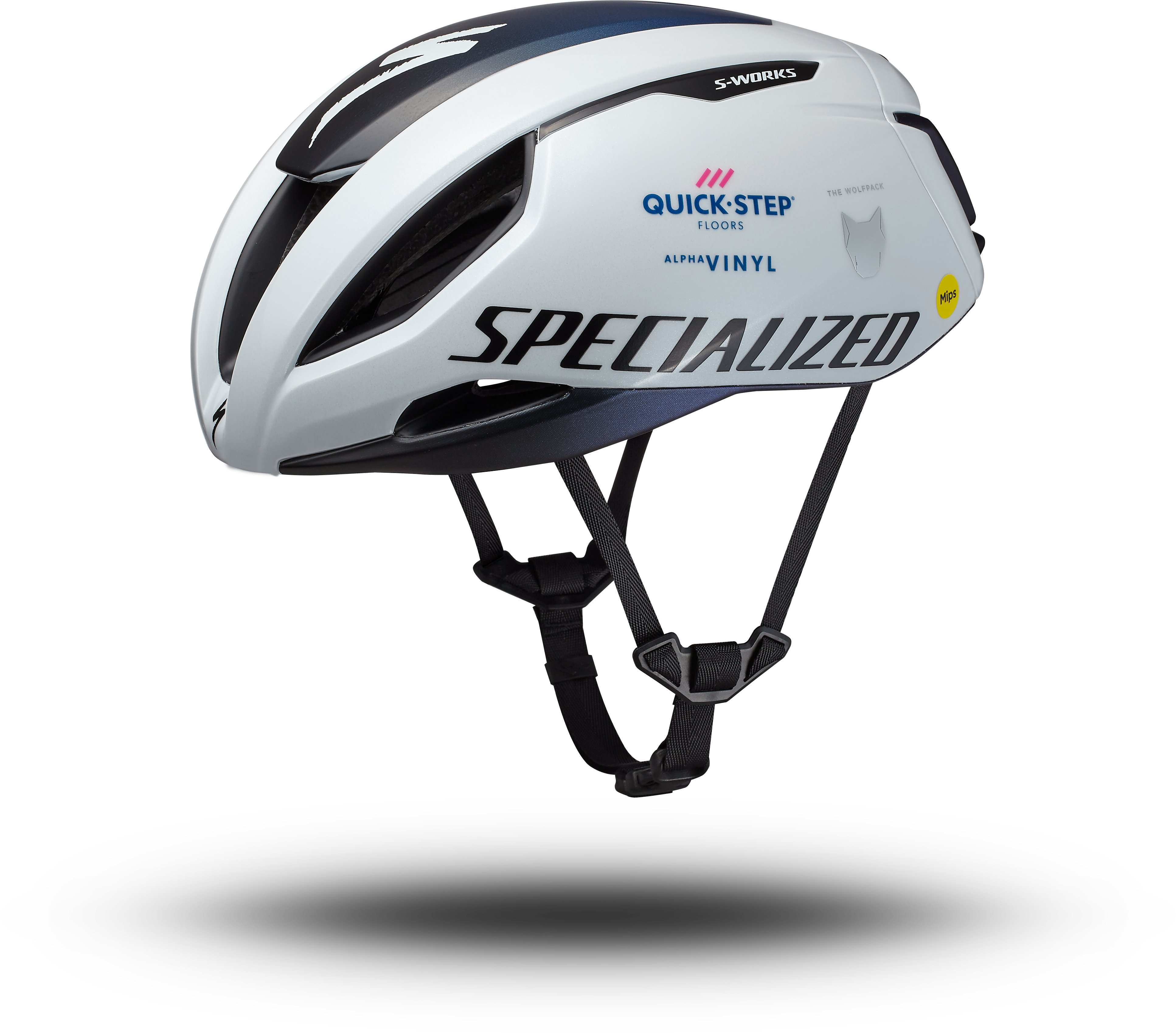 S-WORKS EVADE 3 TEAM REPLICA HLMT CE QUICKSTEP ROUND M(Round M (55 