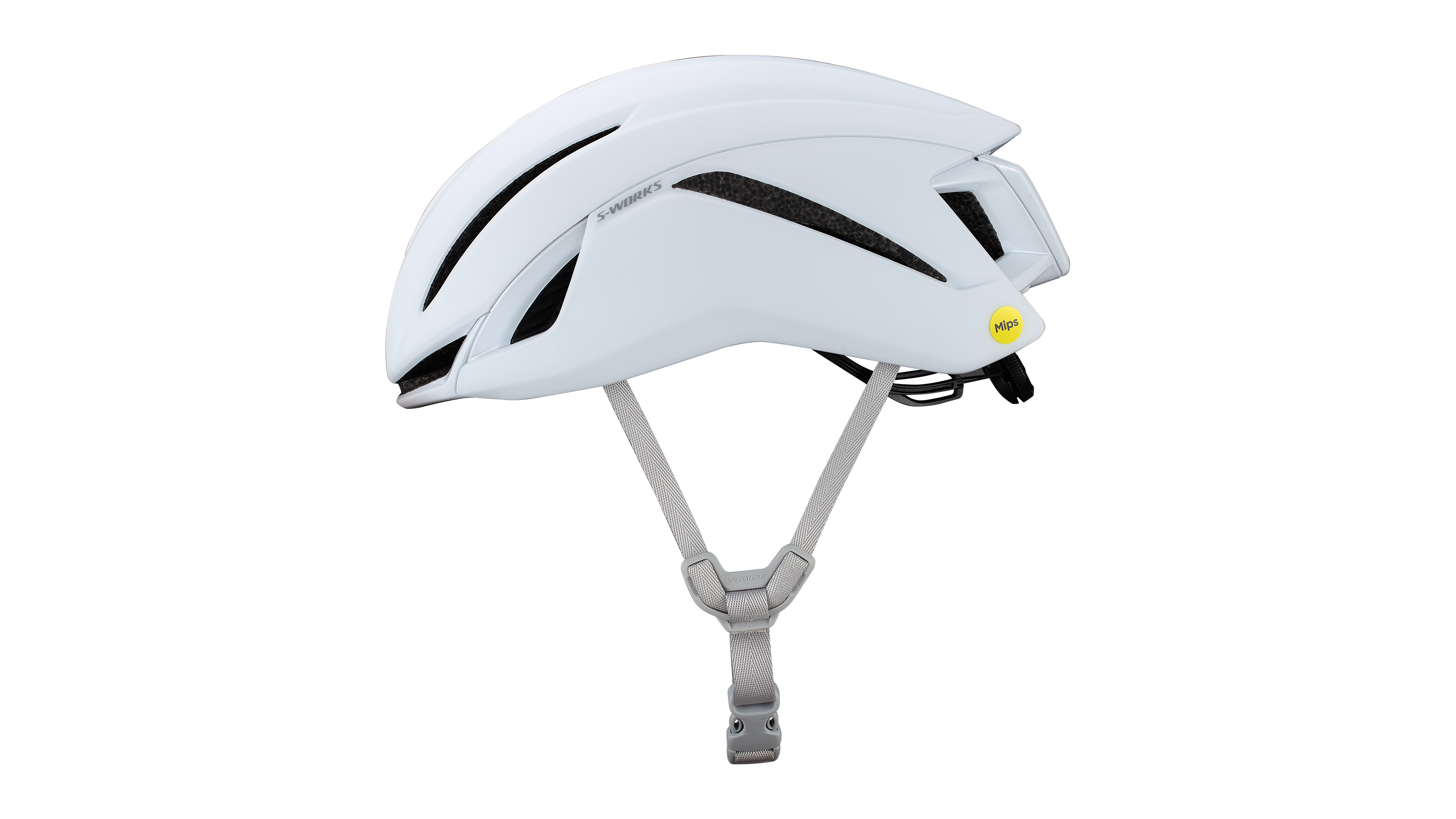 S-WORKS EVADE 4 HELMET CE MATTE WHT ROUND M(Round M (55-59cm