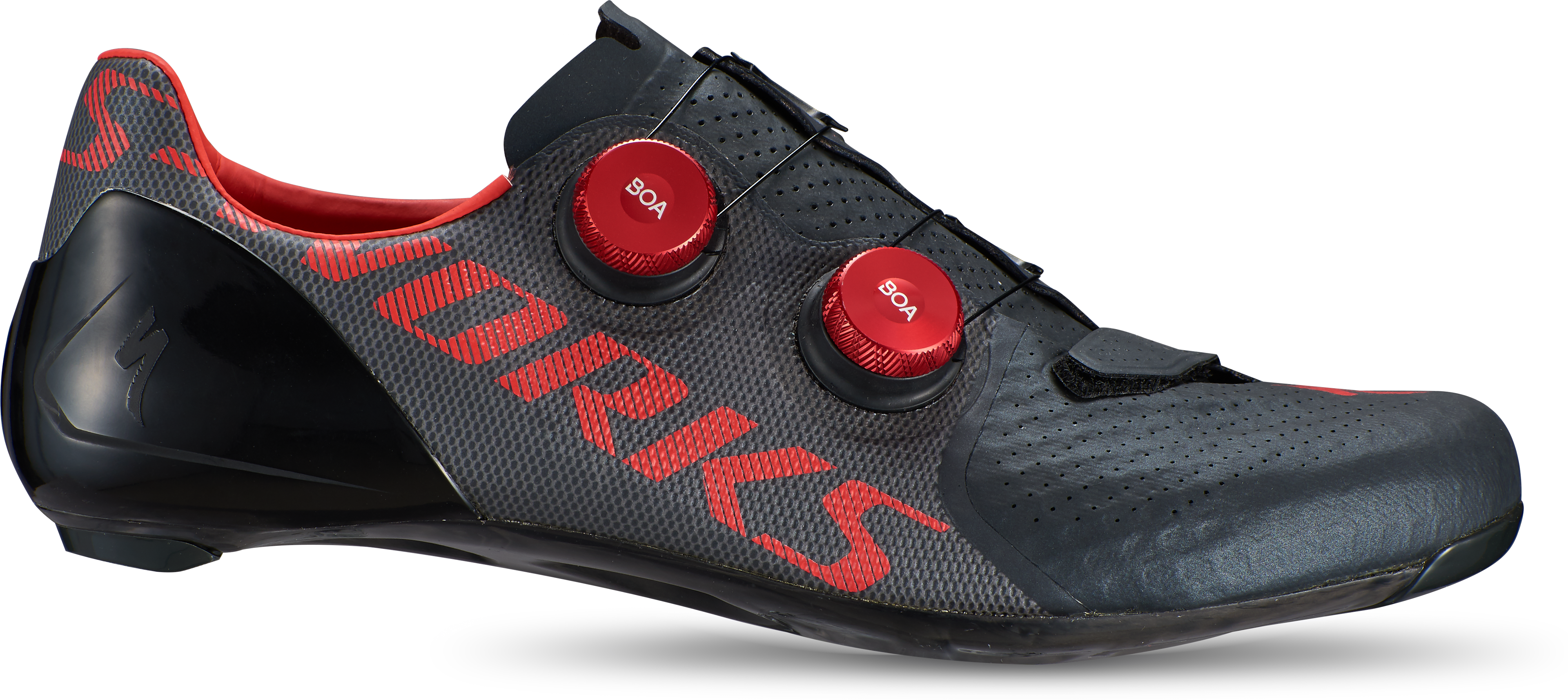 S-Works 7 Rd Shoe Shoe Black/Rocket Red 36 | eBay
