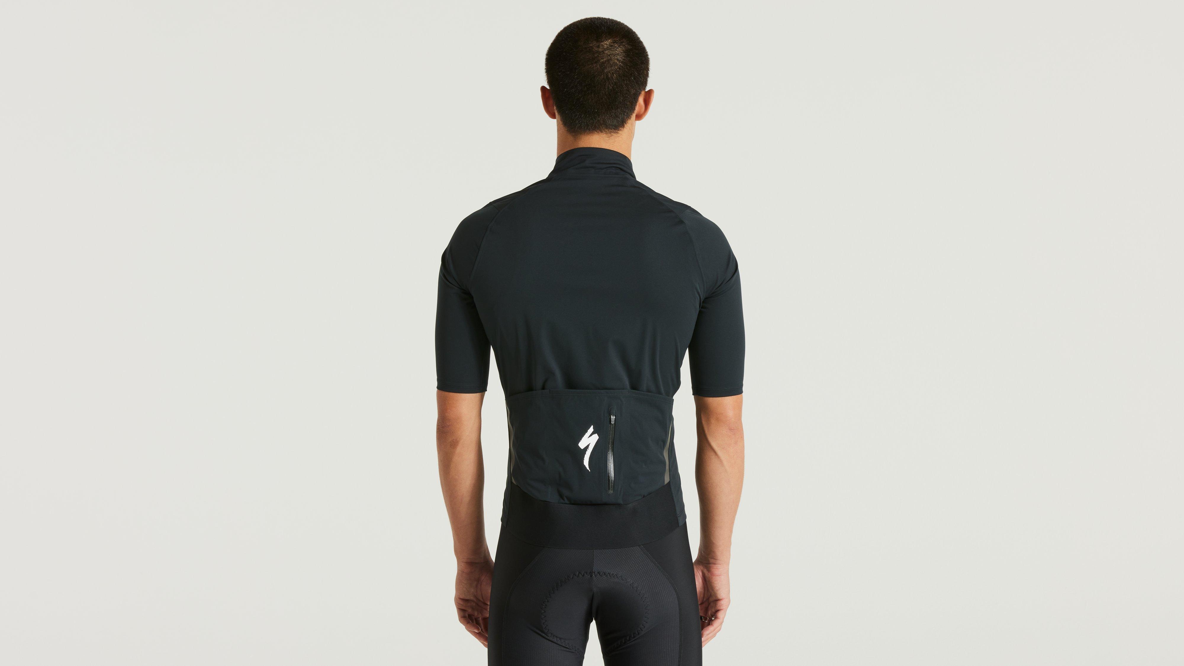 MEN'S SL PRO SHORT SLEEVE RAIN JERSEY BLK S(S ブラック): アパレル 