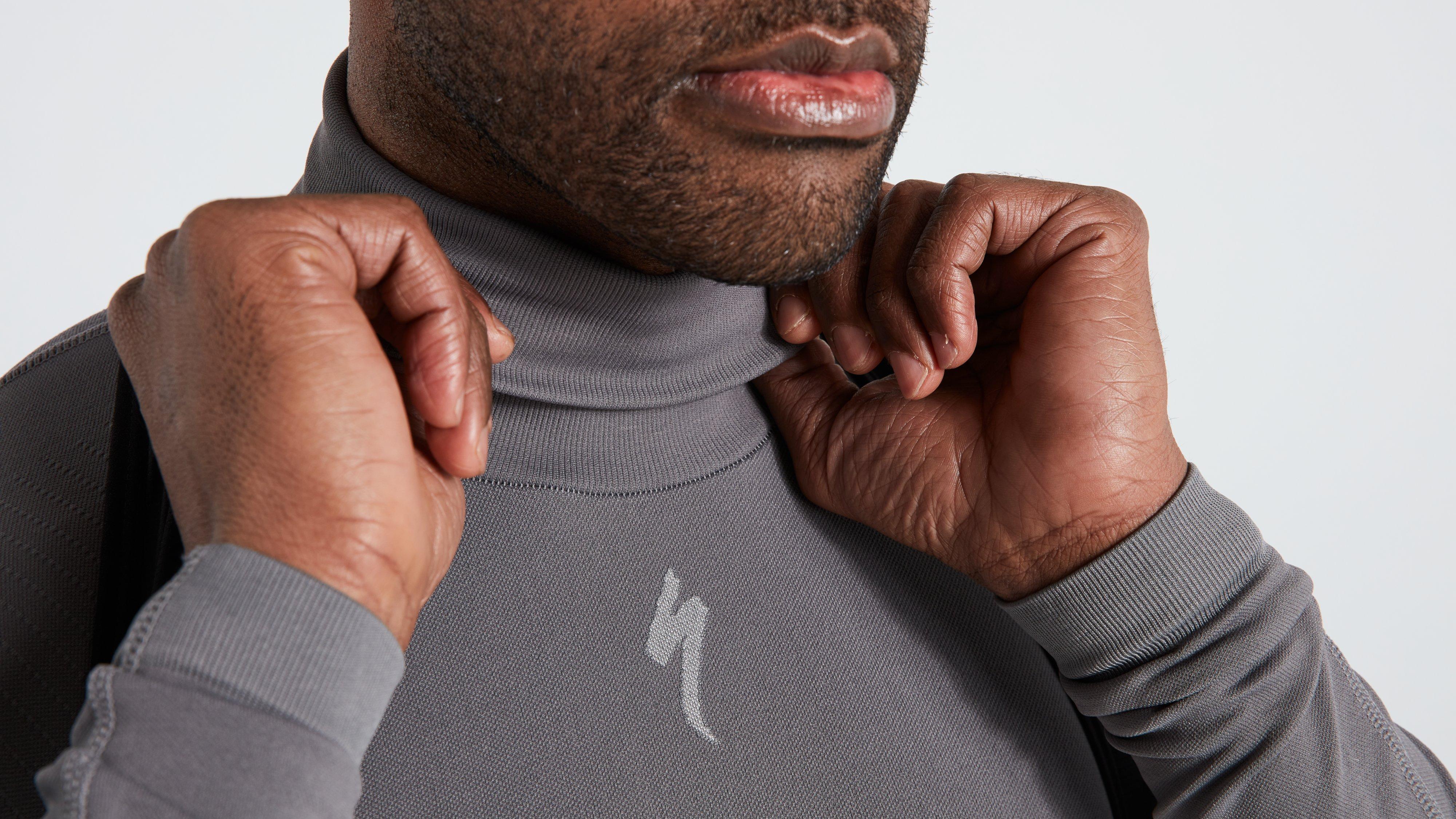 Men s Seamless Roll Neck Long Sleeve Base Layer