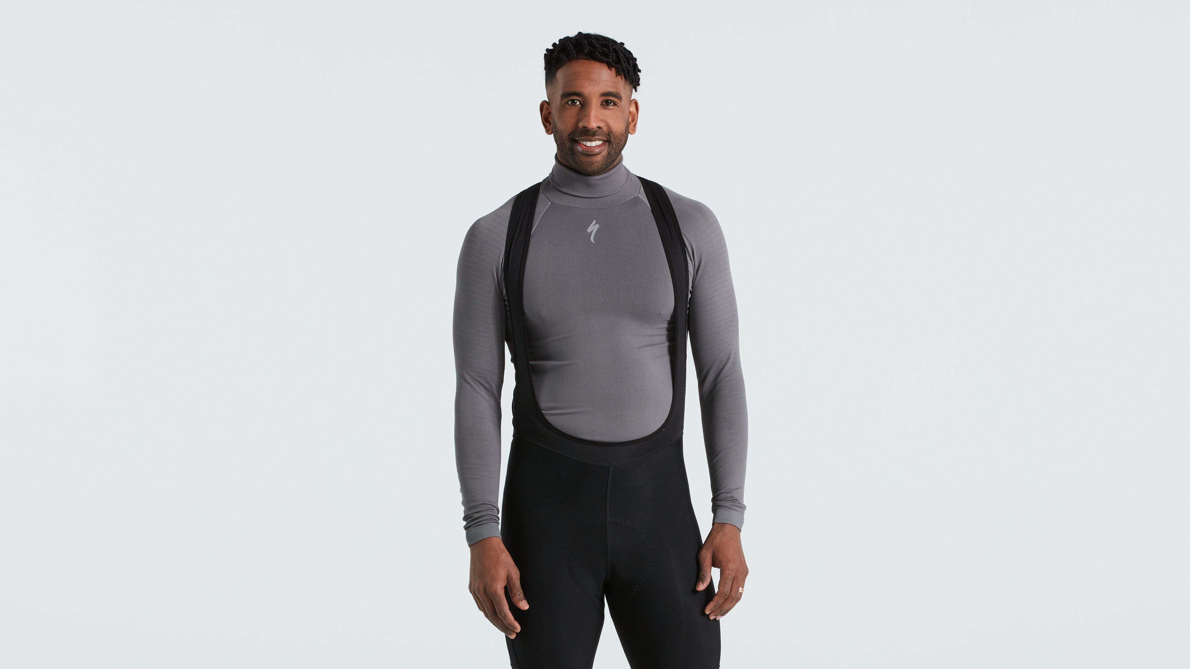 Men's Seamless Roll Neck Long Sleeve Base Layer