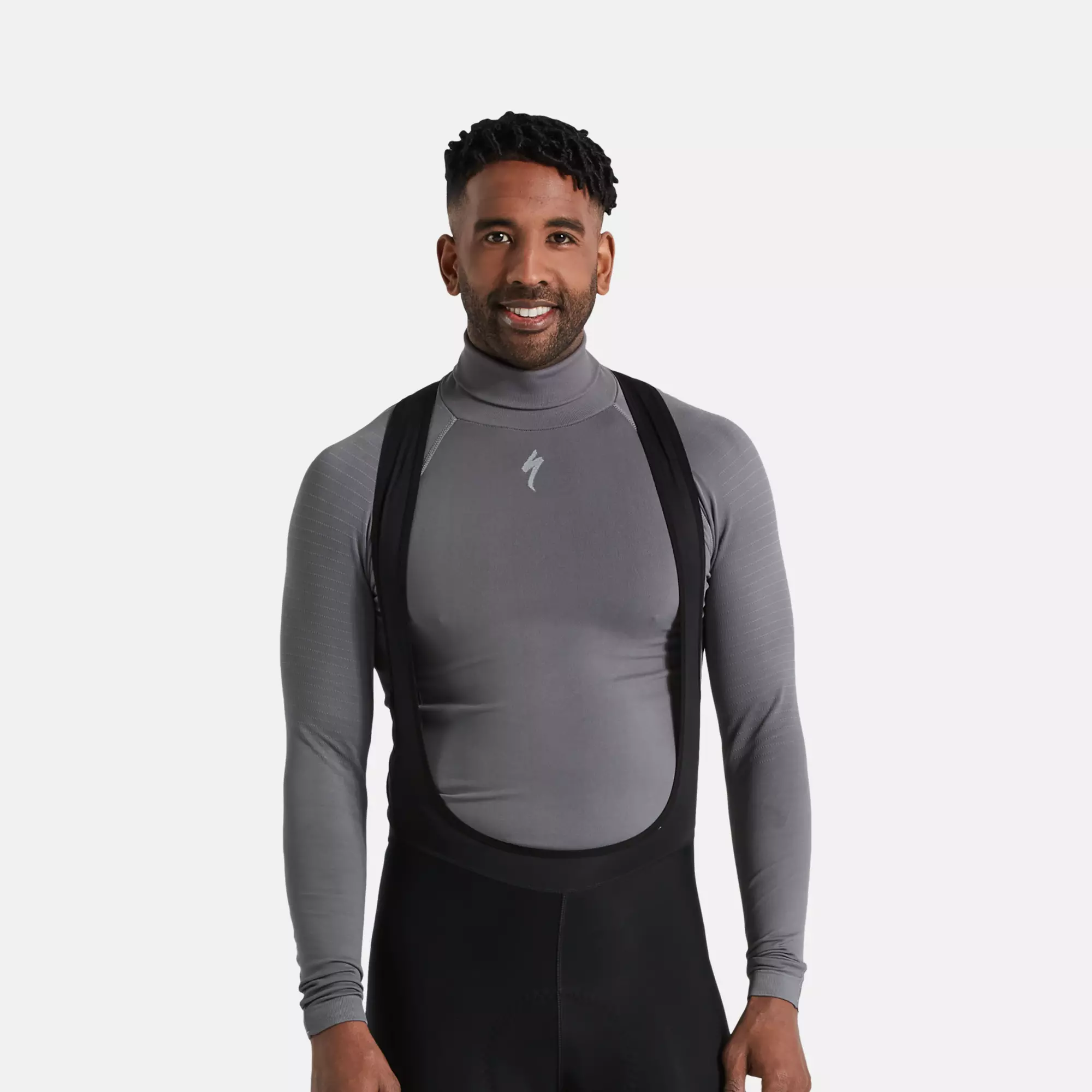 Men's Seamless Roll Neck Long Sleeve Base Layer