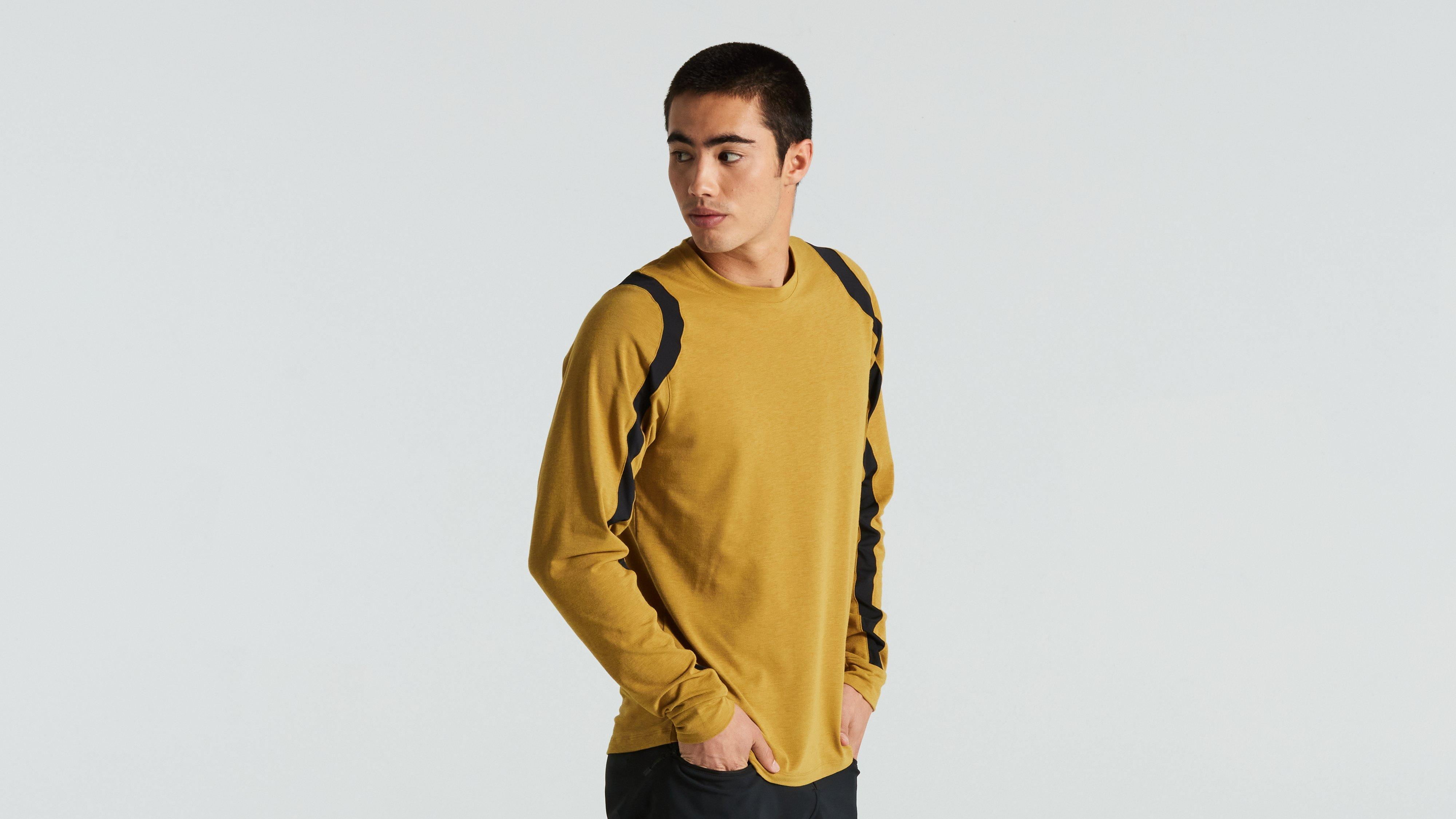 MEN'S TRAIL LONG SLEEVE JERSEY HRVGLD S(S ハーベストゴールド 