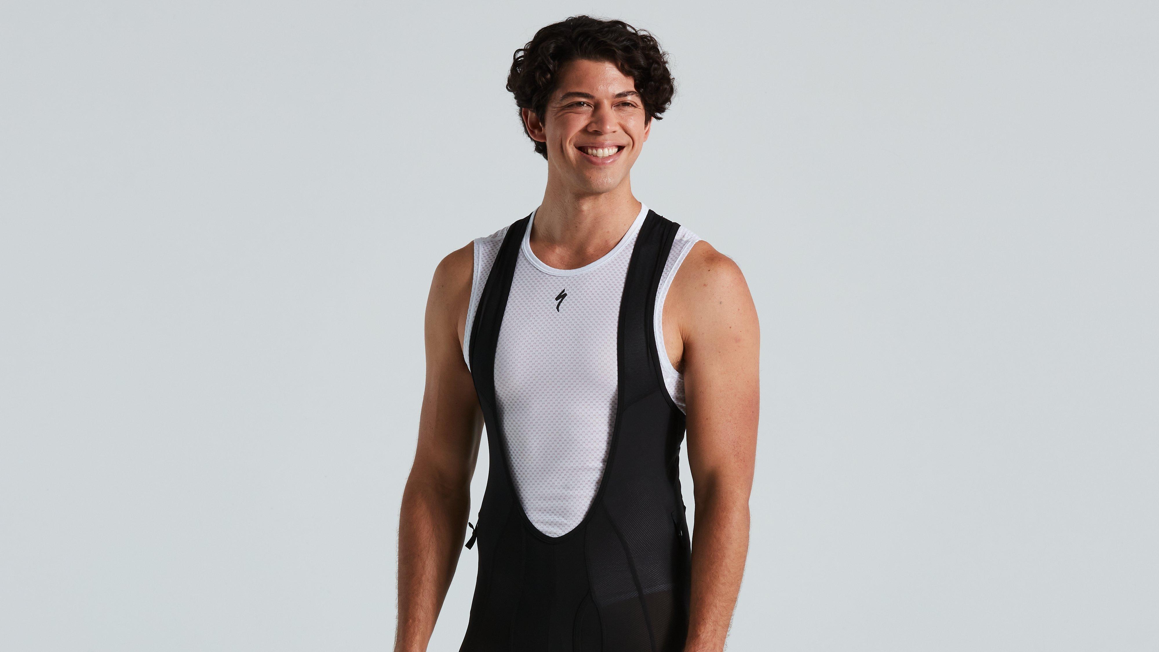 MEN'S MOUNTAIN LINER BIB SHORTS WITH SWAT BLK L(L ブラック