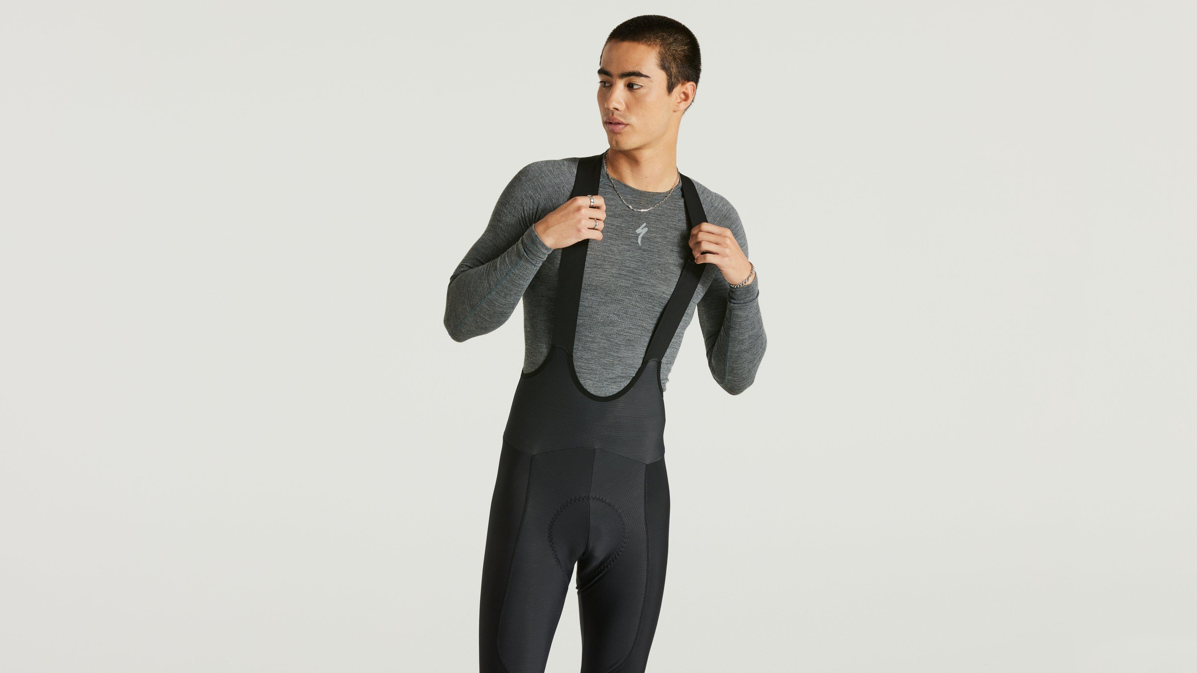 Mens thermal cycling hot sale bib tights