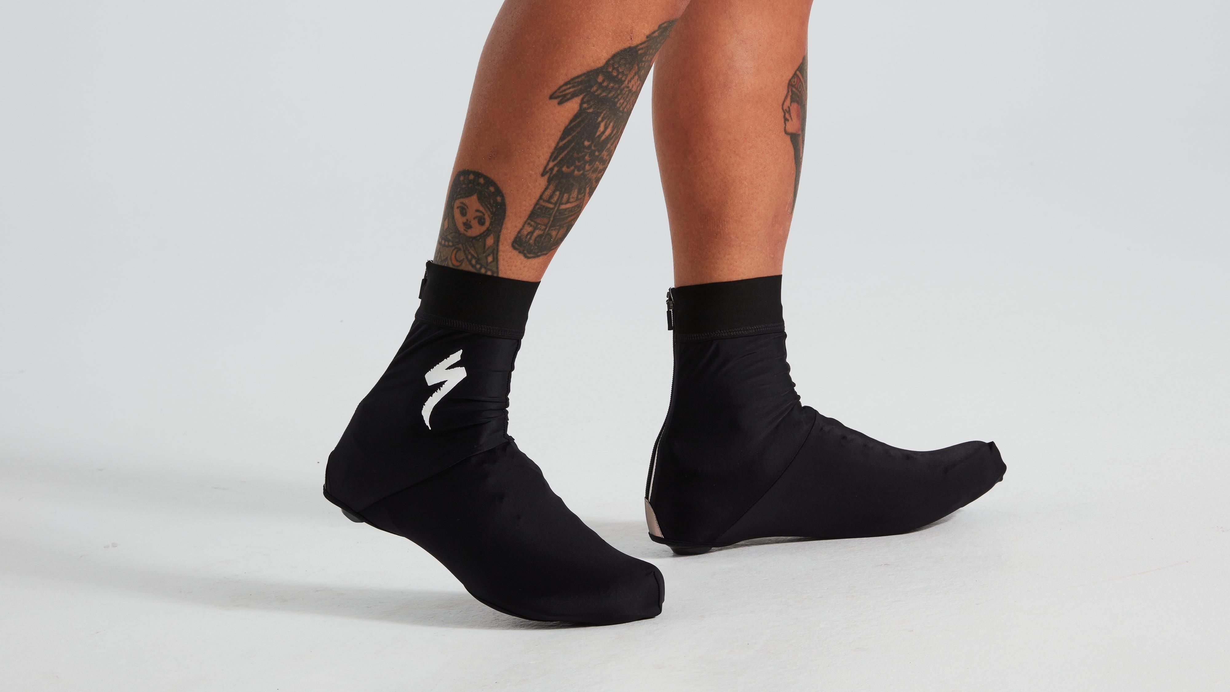 Knitted Shoe Covers Black: Unisex's Cycling Accessories | La Passione