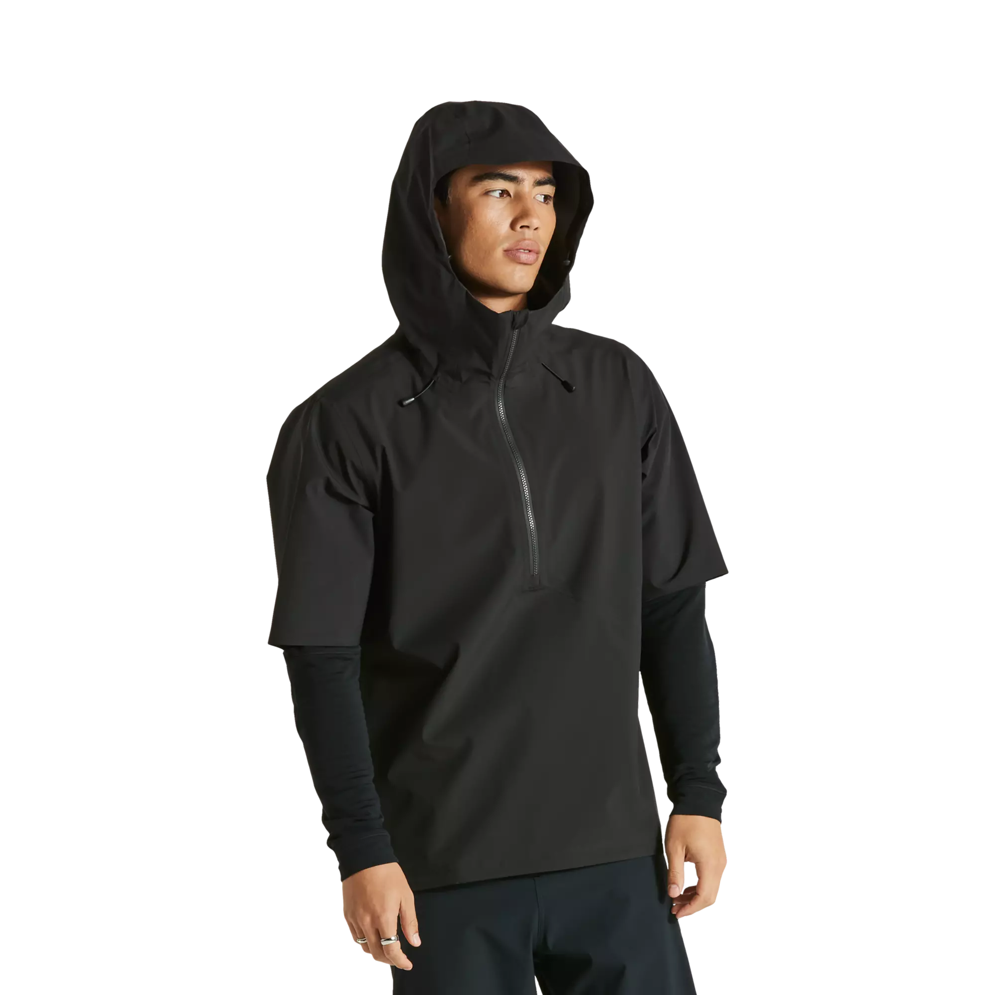 Jaqueta Anorak Trail Manga Curta p/ Chuva Masculina