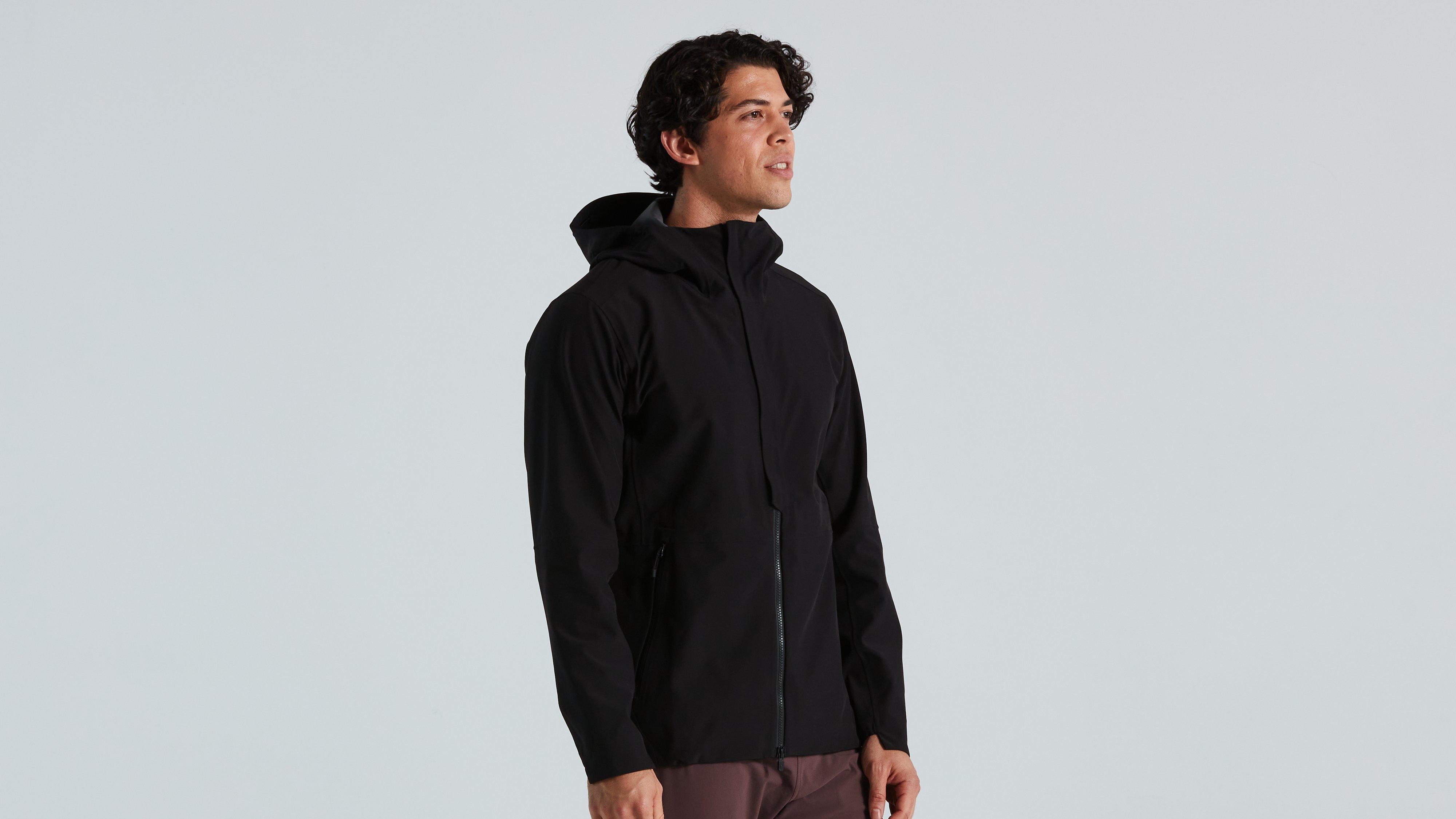 MEN'S TRAIL NEOSHELL RAIN JACKET BLK S(S ブラック): アパレル