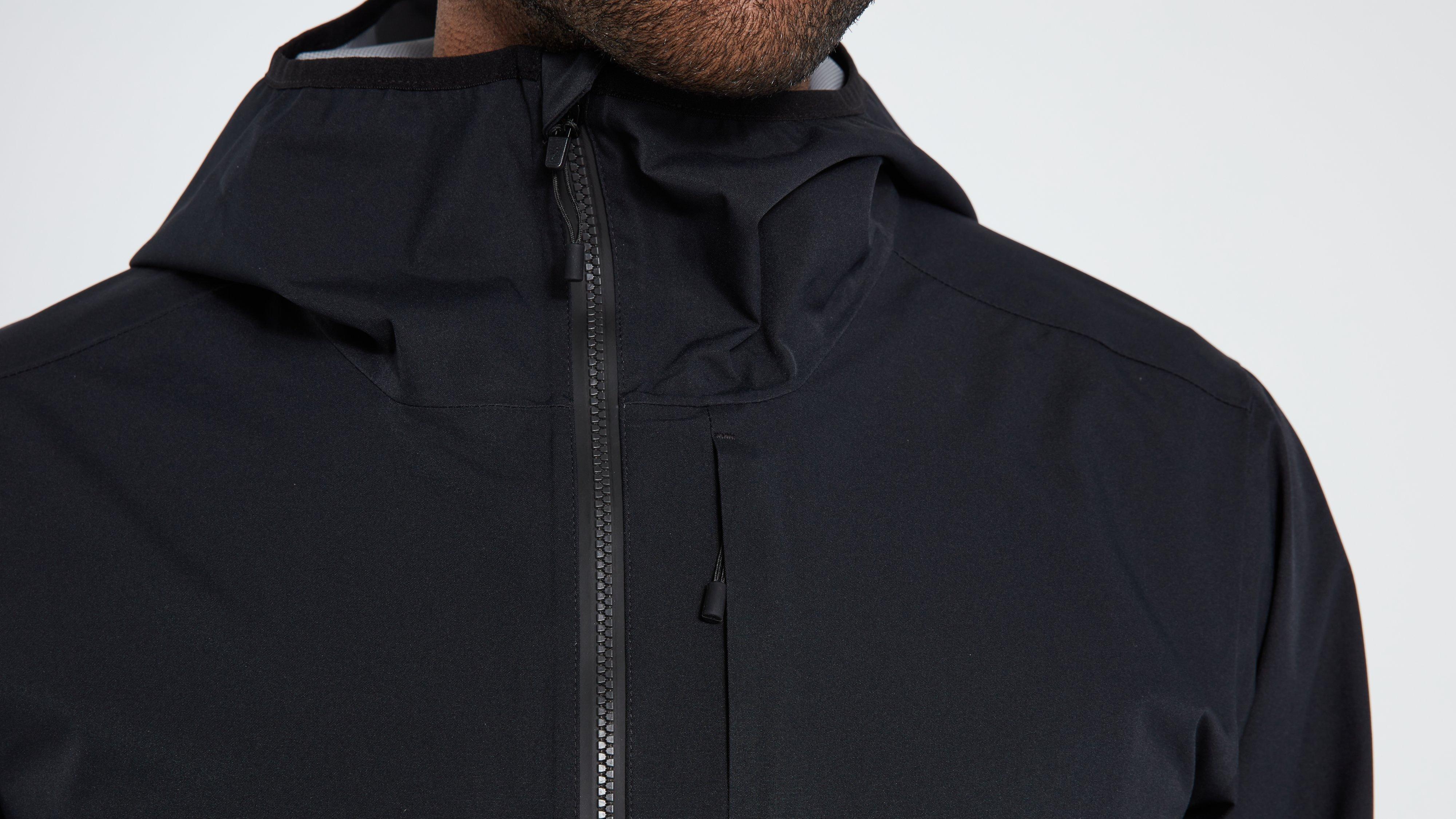 MEN'S TRAIL RAIN JACKET BLK M(M ブラック): アパレル 