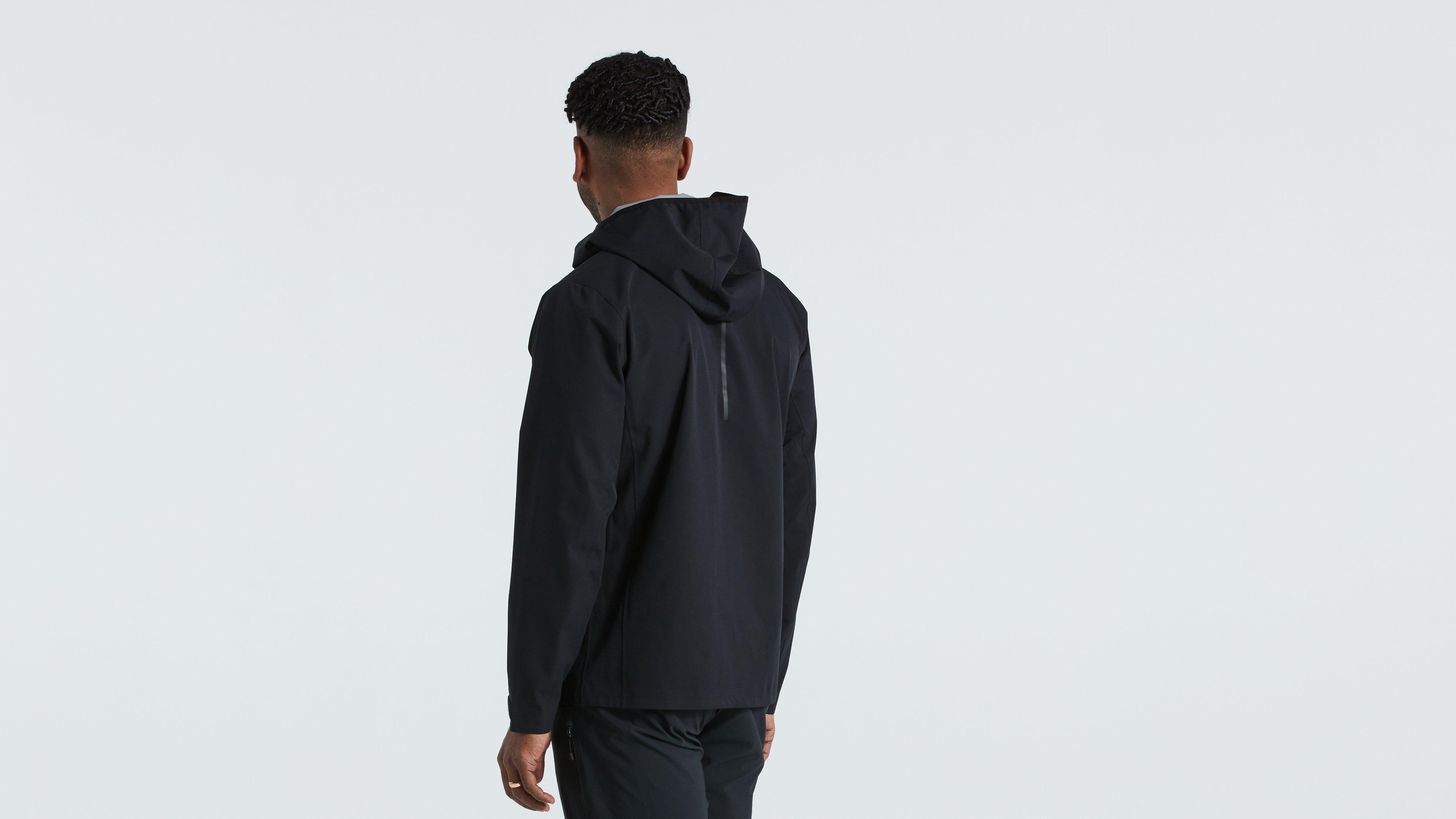 MEN'S TRAIL RAIN JACKET BLK M(M ブラック): アパレル