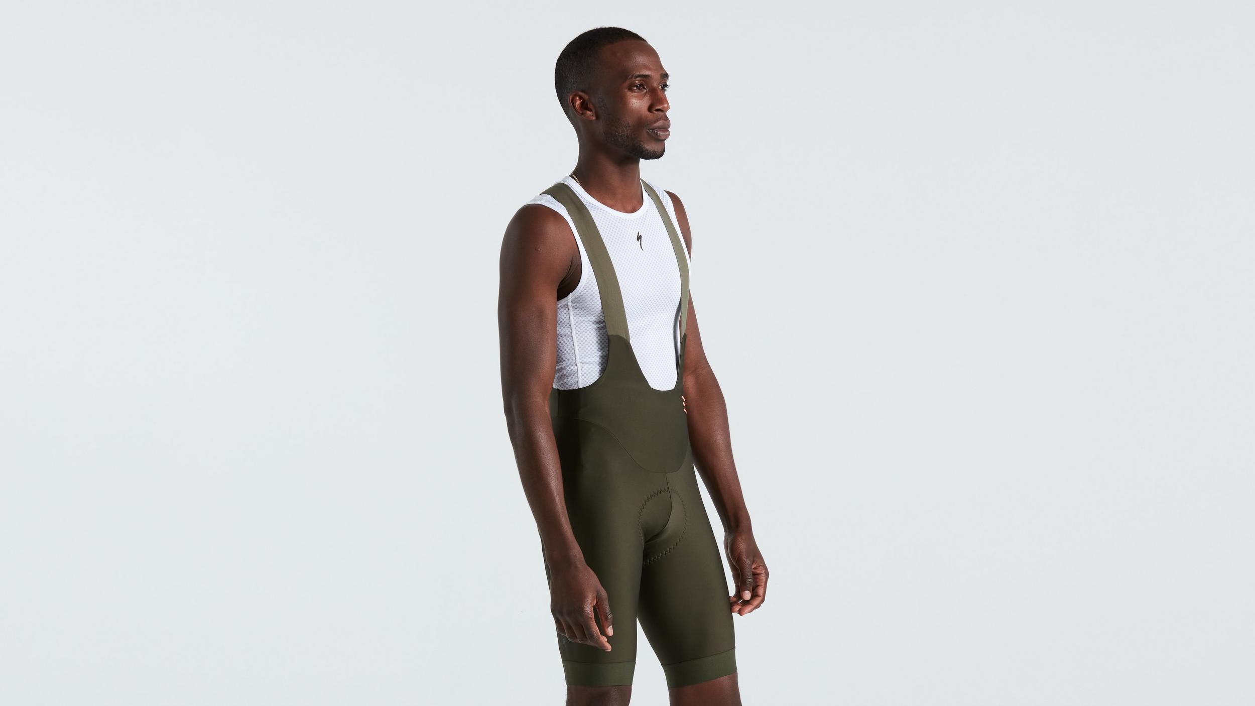 Green bib shorts online