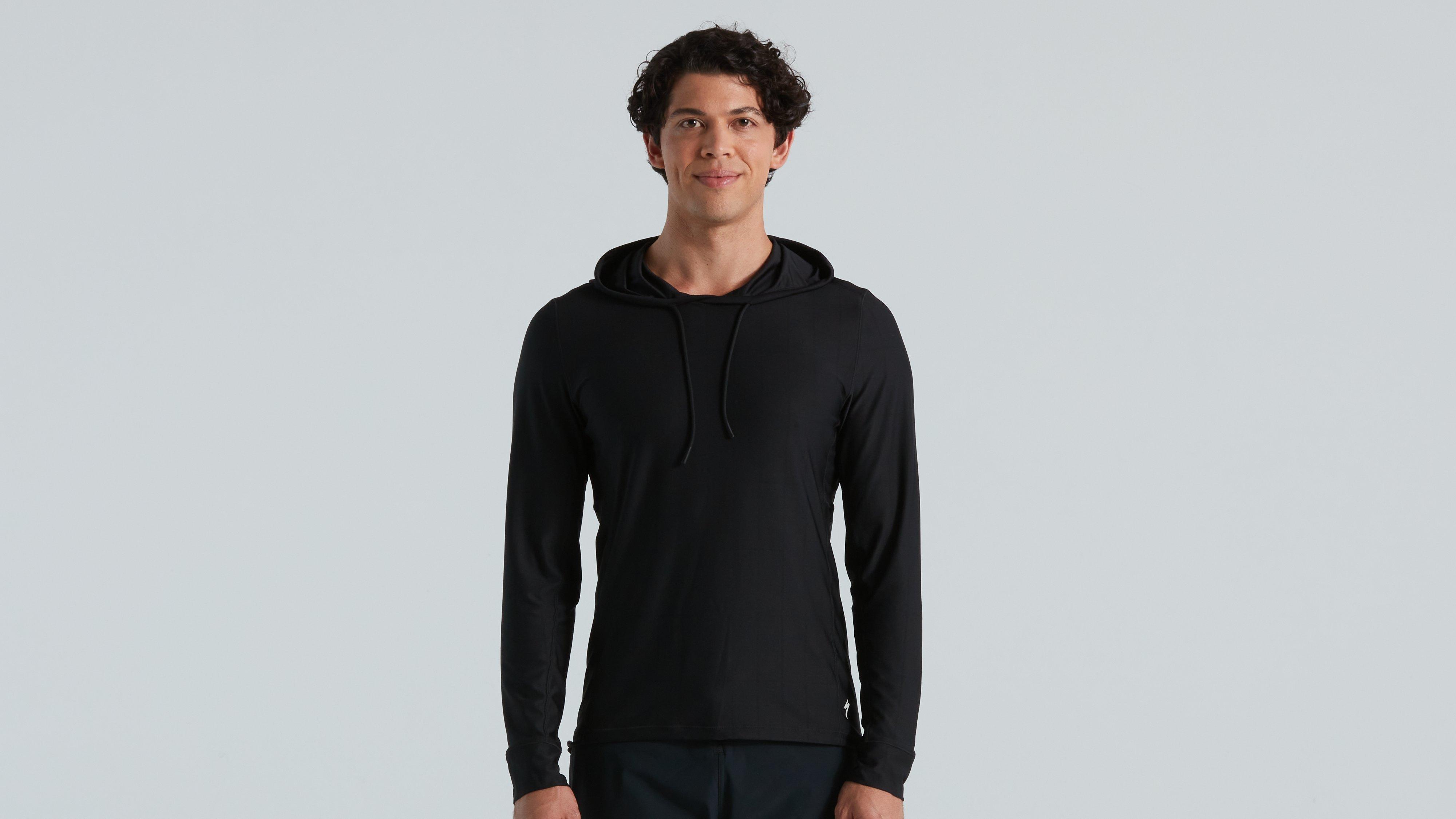 Lightweight black hot sale hoodie