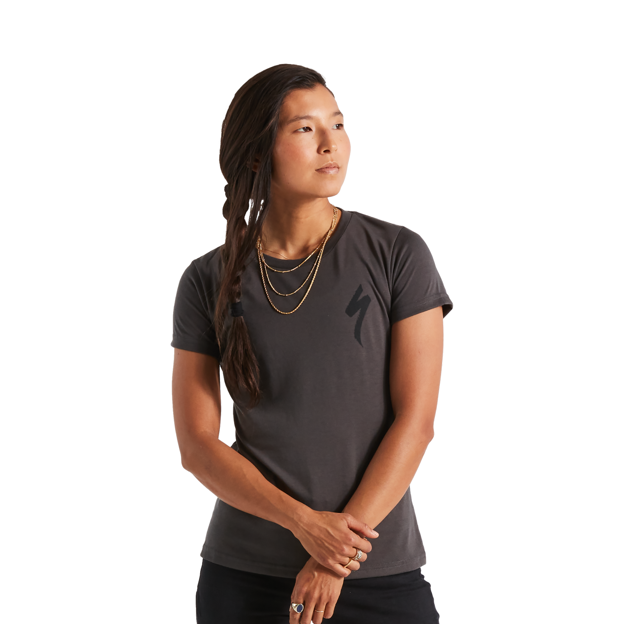 WOMEN SM LOGO POINT SHORT T-SHIRT タグ付き WOMEN SM LOGO POINT SHORT T-SHIRT タグ付き WOMEN SM LOGO POINT