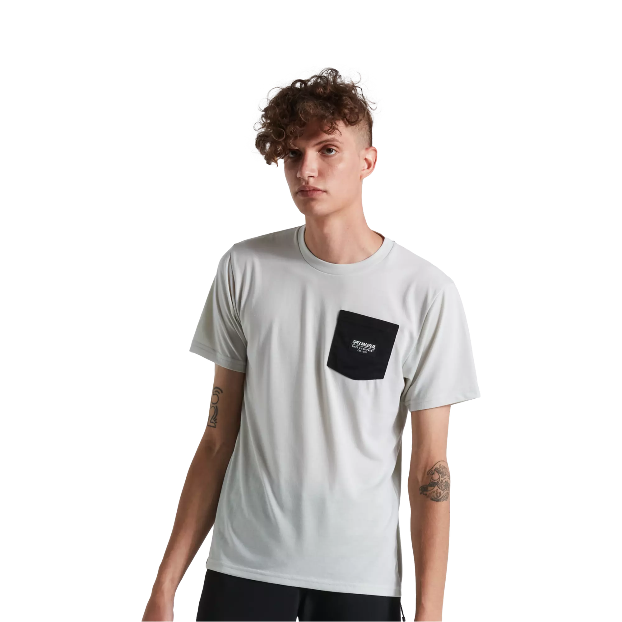 Camiseta de hombre manga corta con bolsillo Pocket T- Shirt