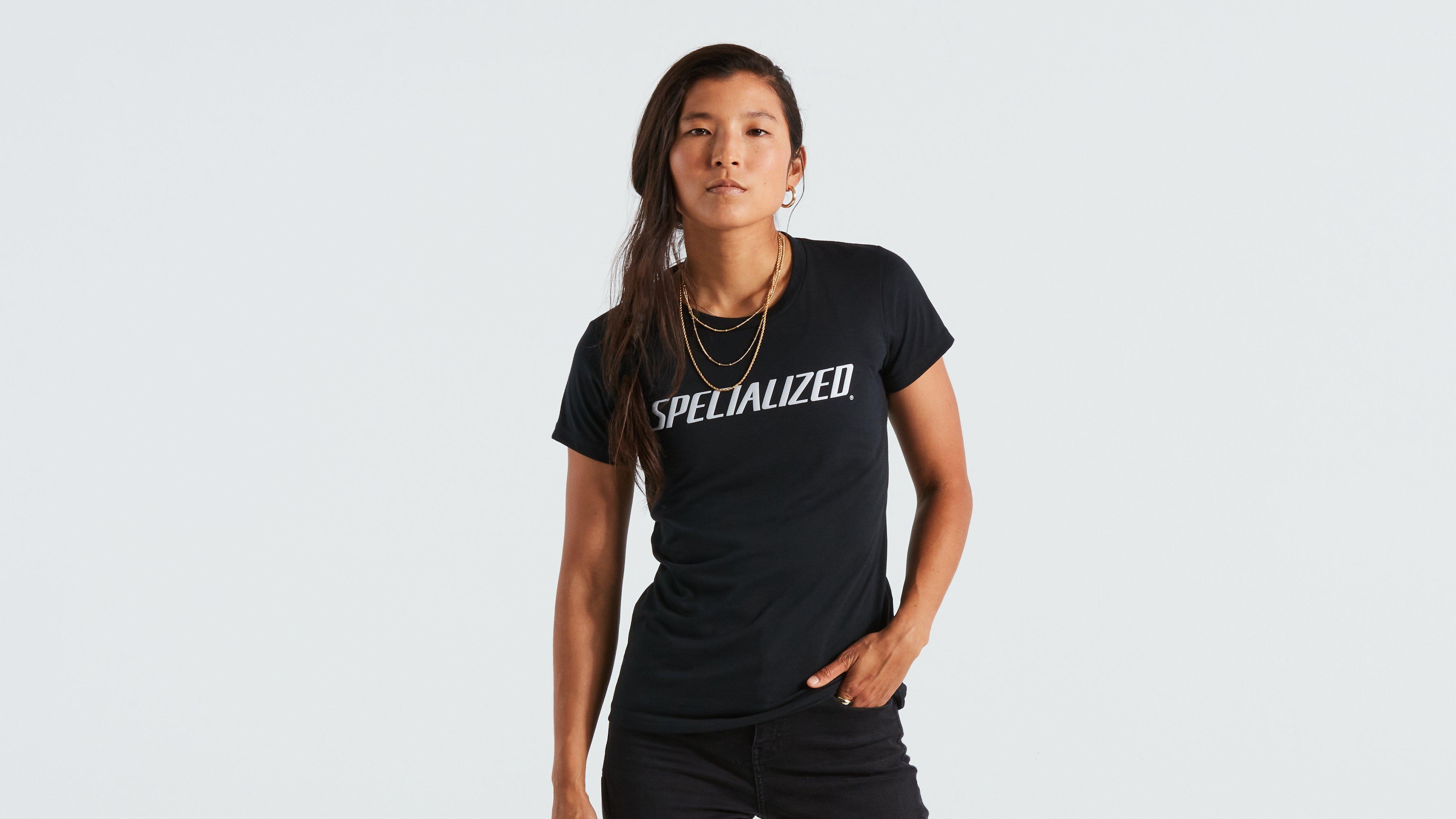 Polera Wordmark Manga Corta Specialized Mujer