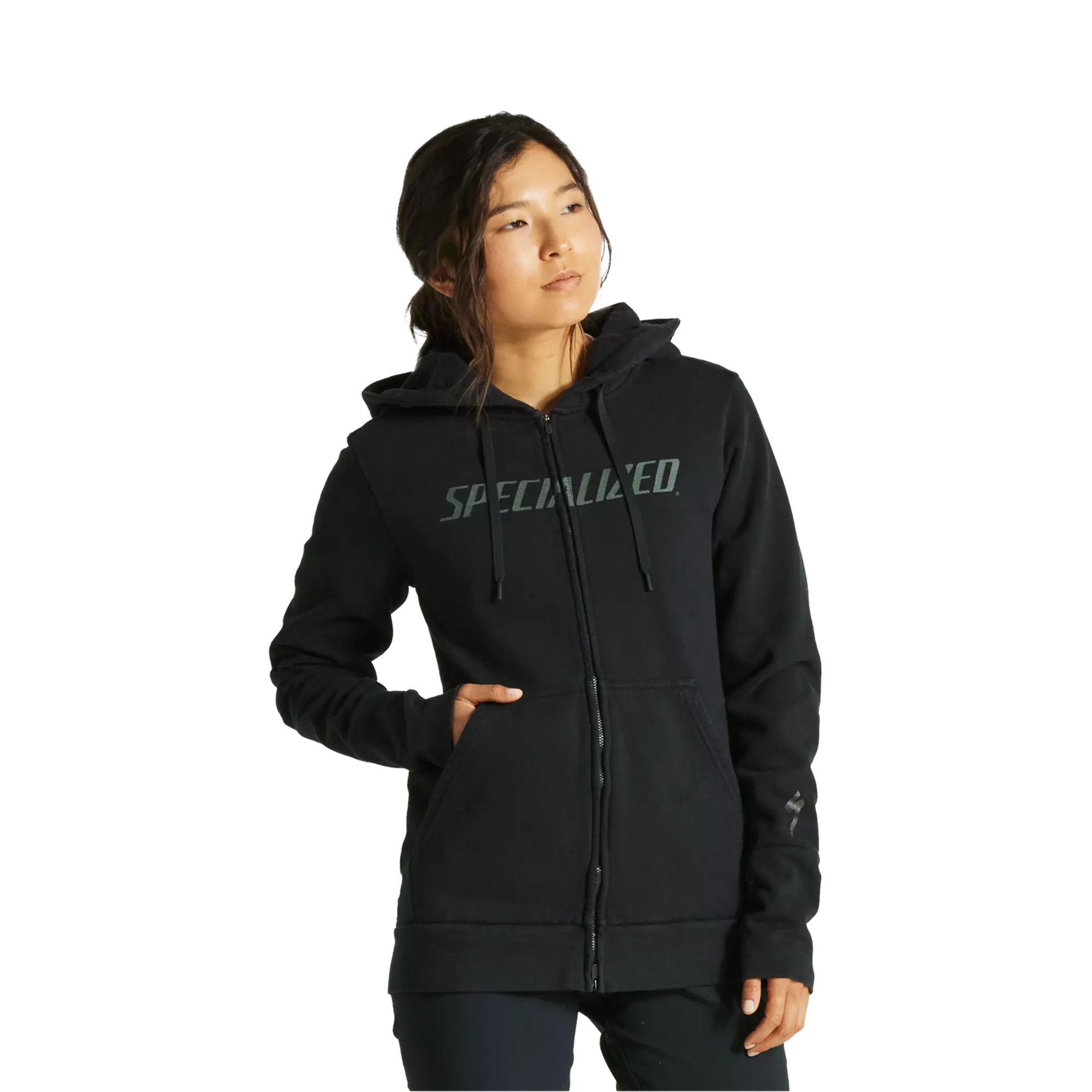 Dames Legacy Wordmark Zip-Up Hoodie