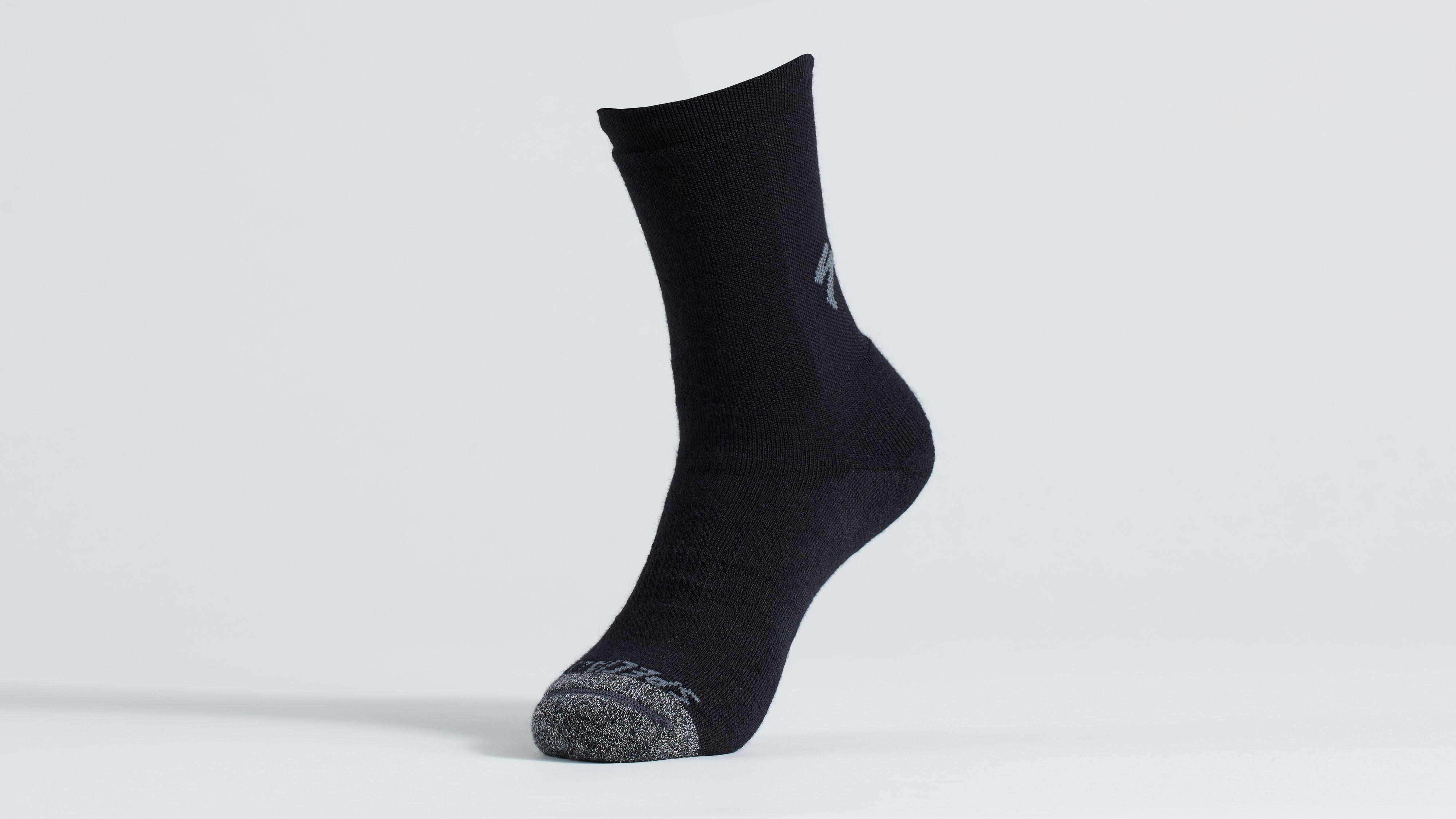 Merino Deep Winter Tall Socks | Black