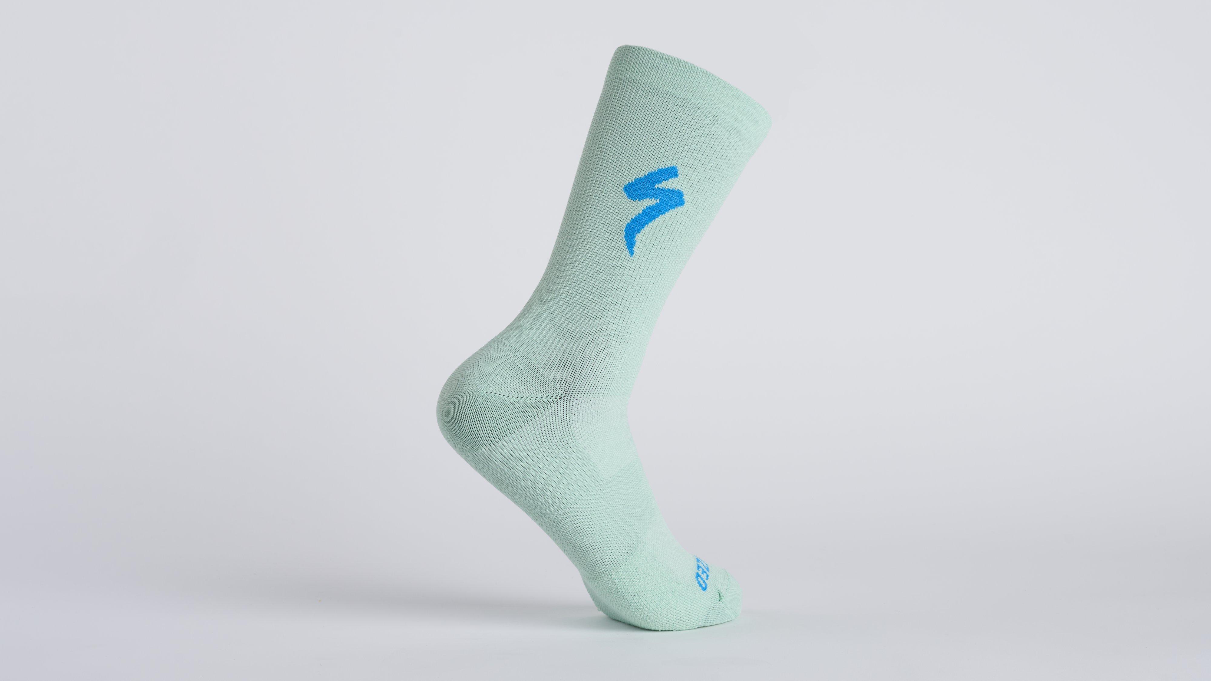 30日間満足保証対象】SOFT AIR TALL LOGO SOCK WHTSGE M(M (25.5 cm 