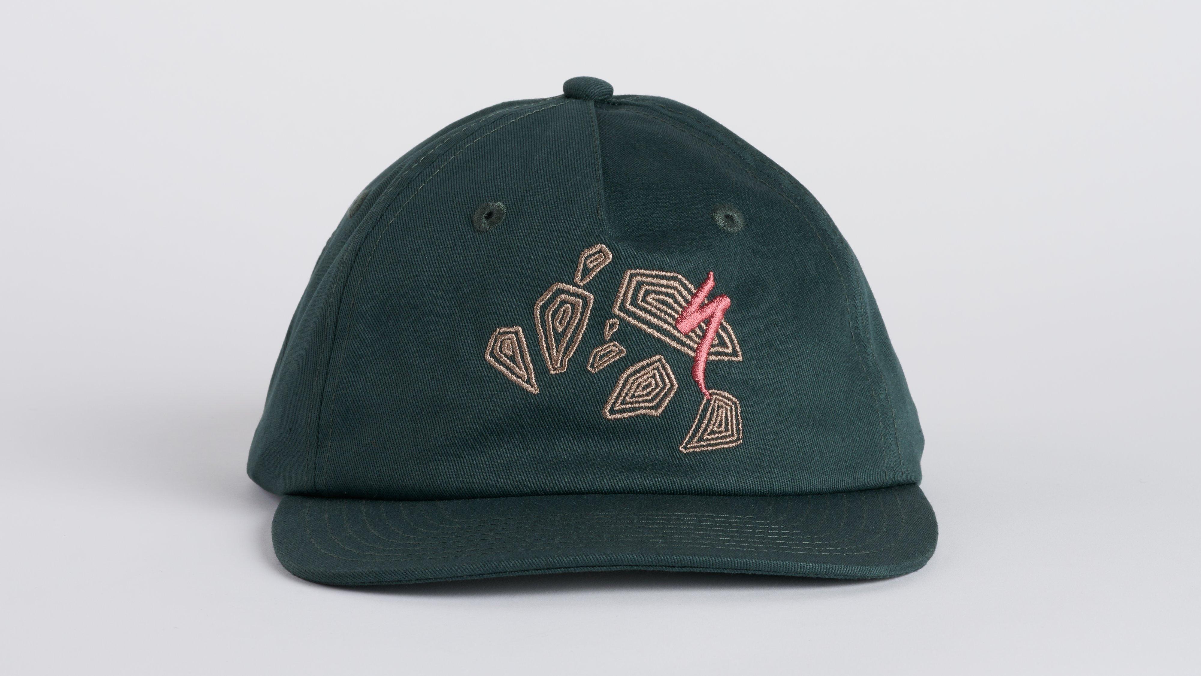 30日間満足保証対象】ABSTRACT 5-PANEL PINCH FRONT HAT FSTGRN OSFA