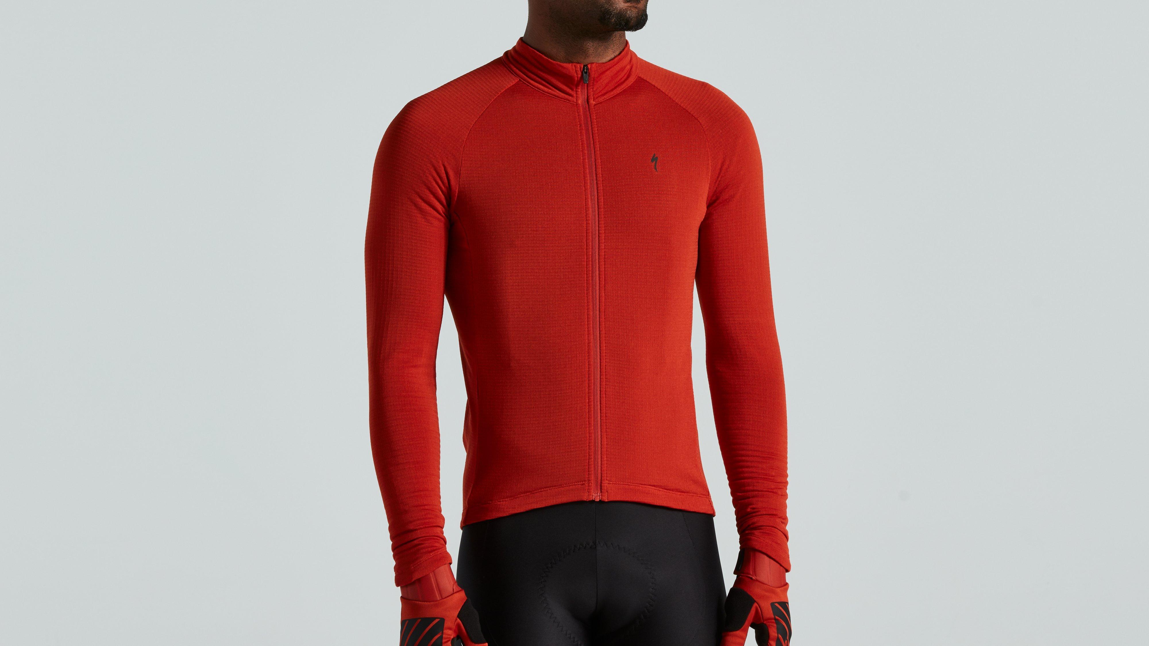 PRIME-SERIES THERMAL JERSEY LONG SLEEVES MEN REDWD L(L レッド