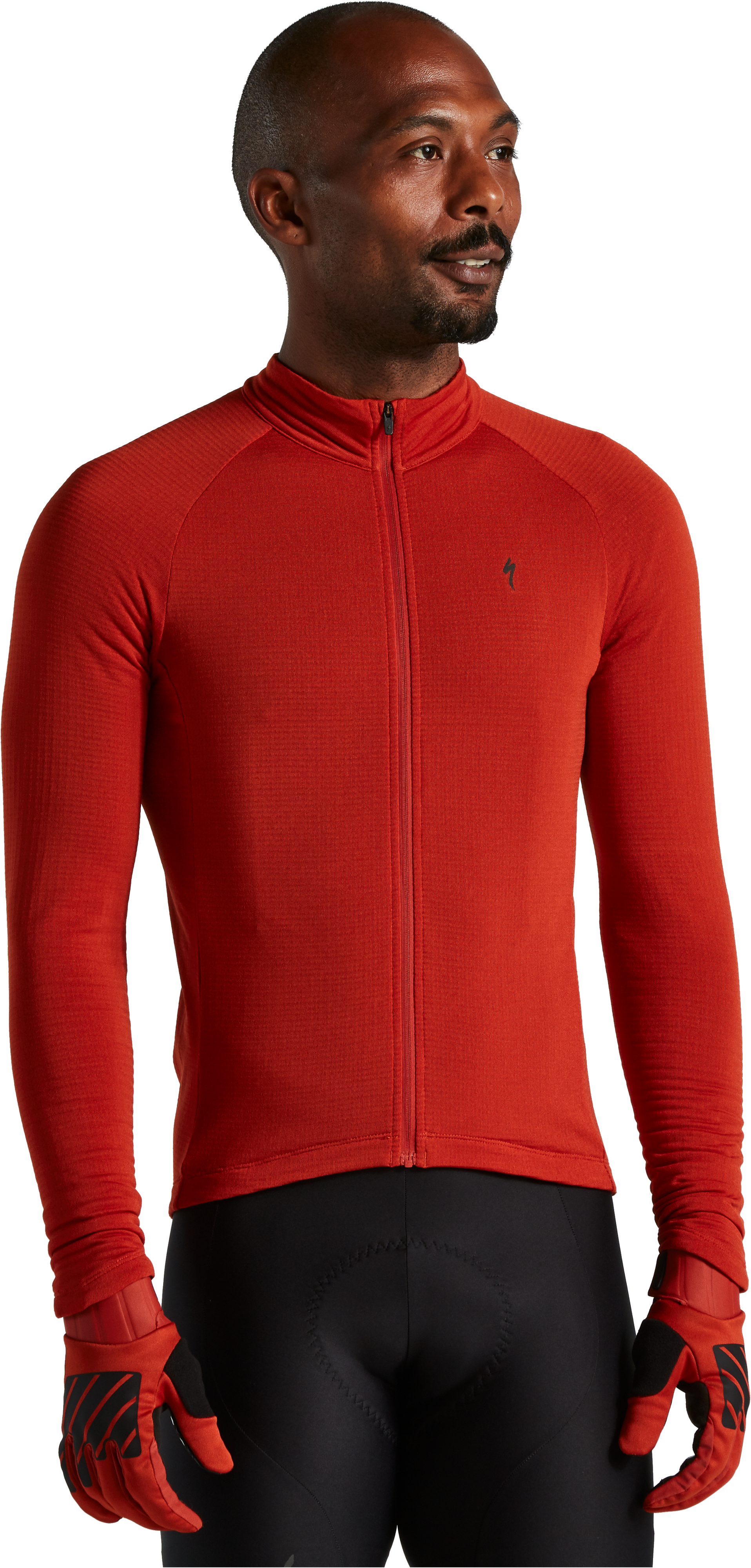 PRIME-SERIES THERMAL JERSEY LONG SLEEVES MEN REDWD L(L レッド