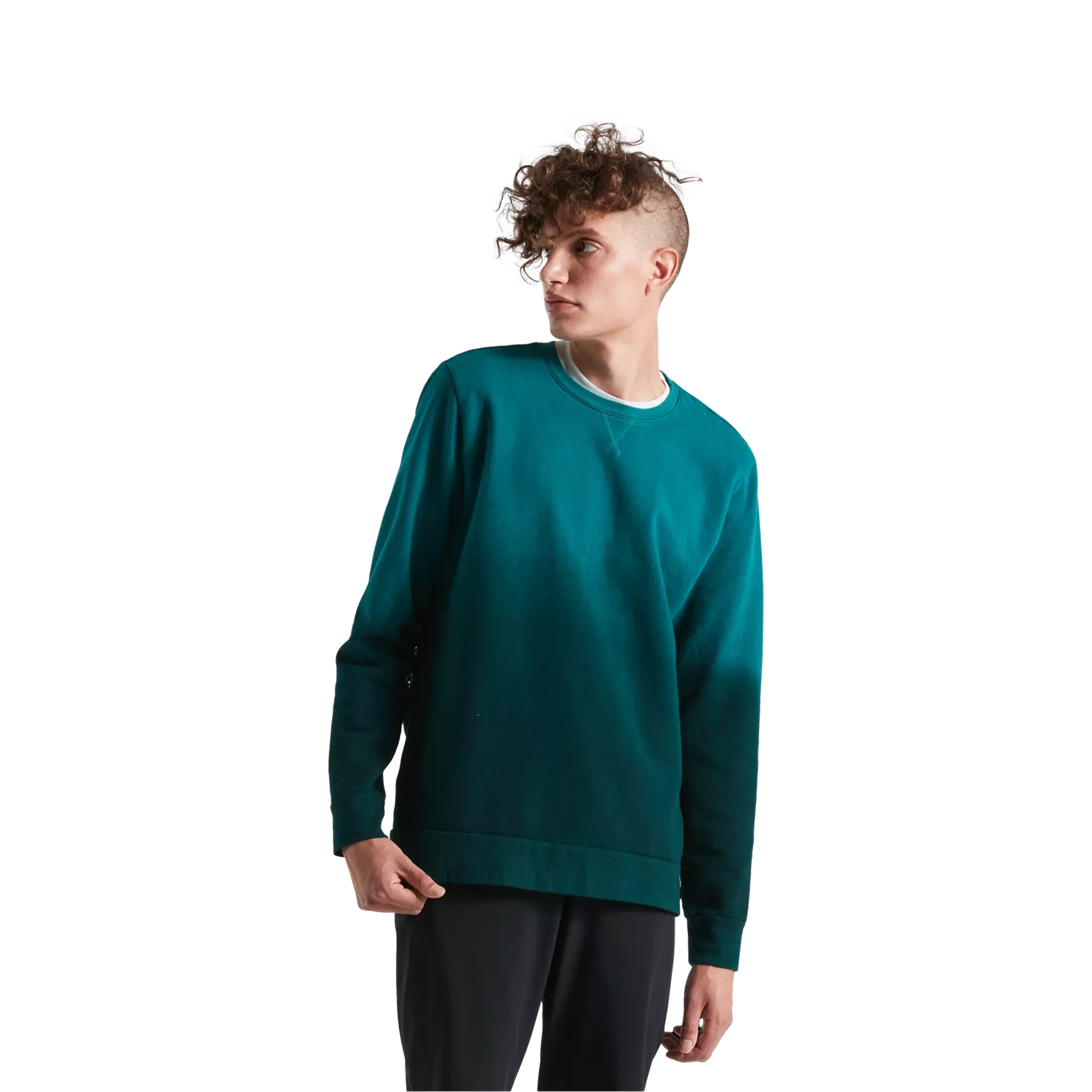 Heren Legacy Spray Long Sleeve Crewneck