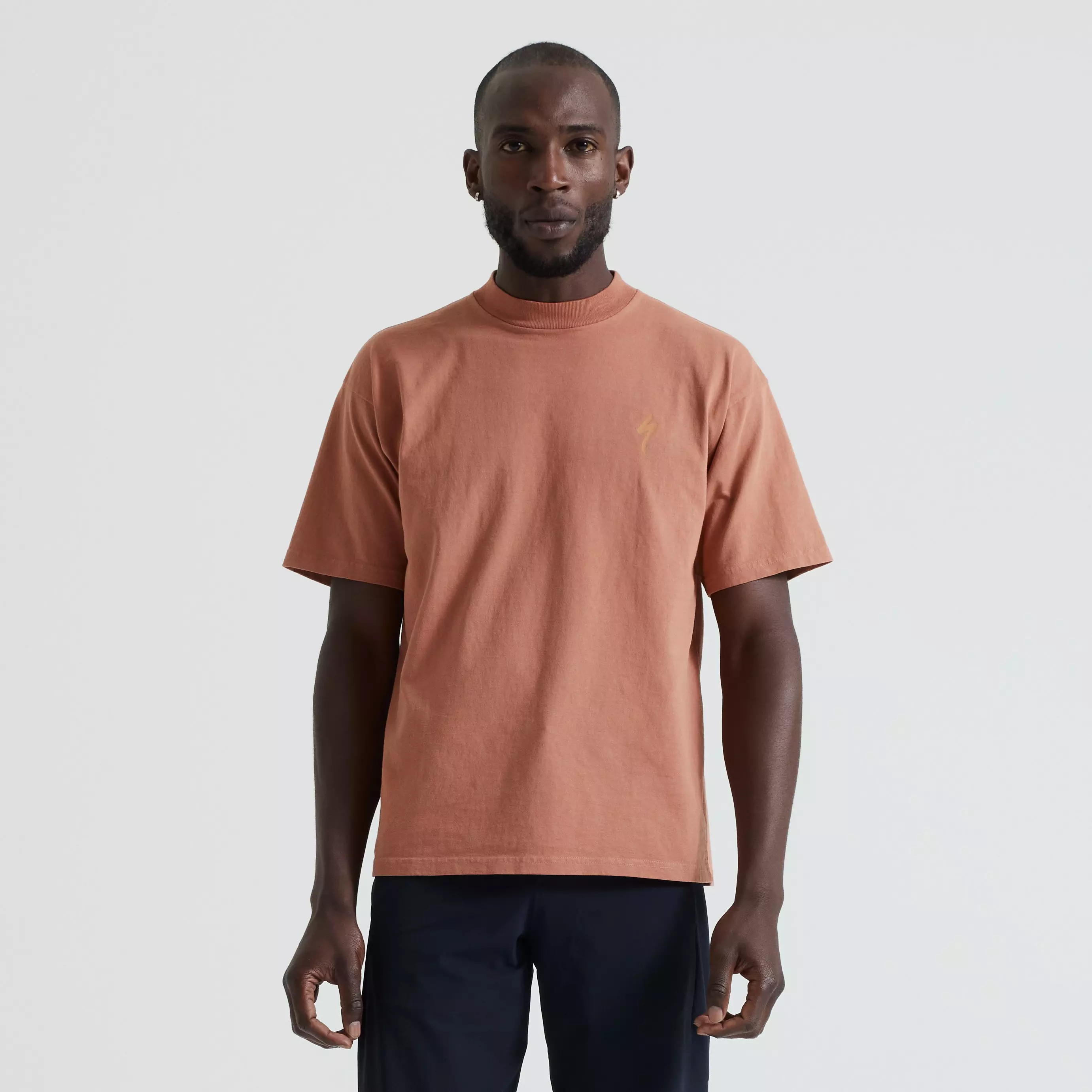 メンズウェア ARCH LOGO MOCKNECK S/S SHIRTS 26SS-5 Men's S-Logo Short Sleeve T-Shirt