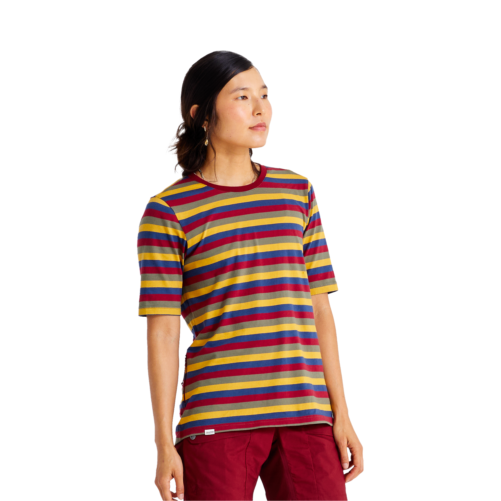 T-shirt à manches courtes Femme en coton - Striped S/F