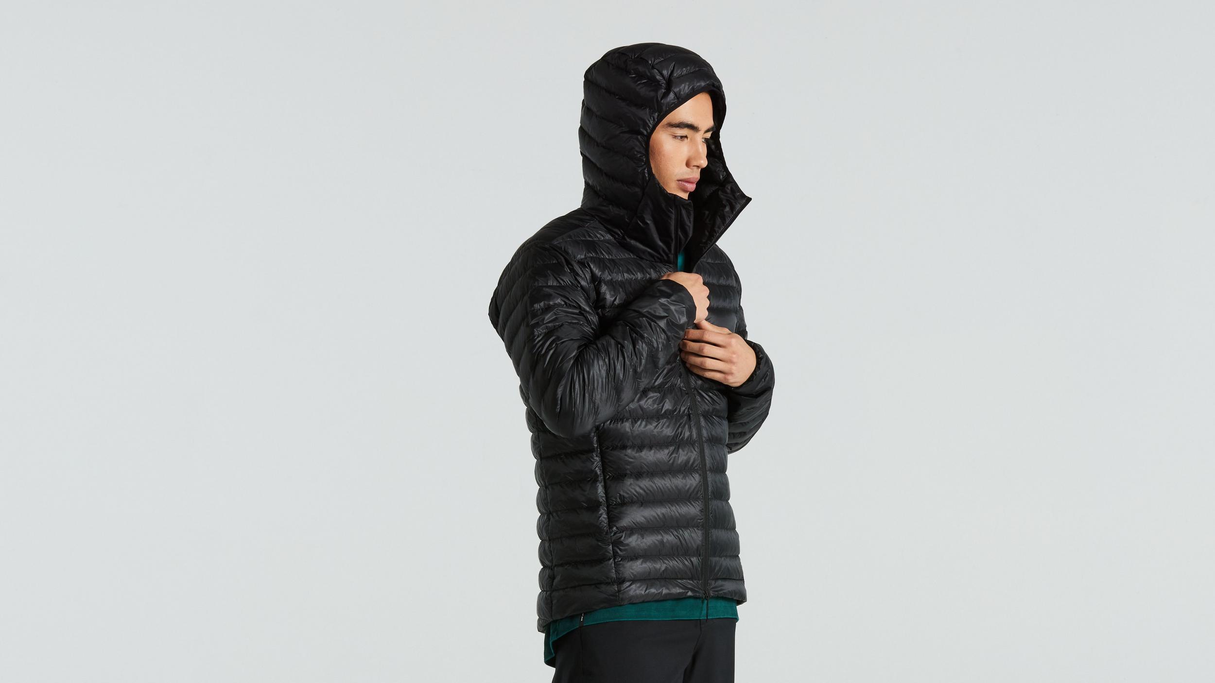 Men's packable puffer jacket with hood online