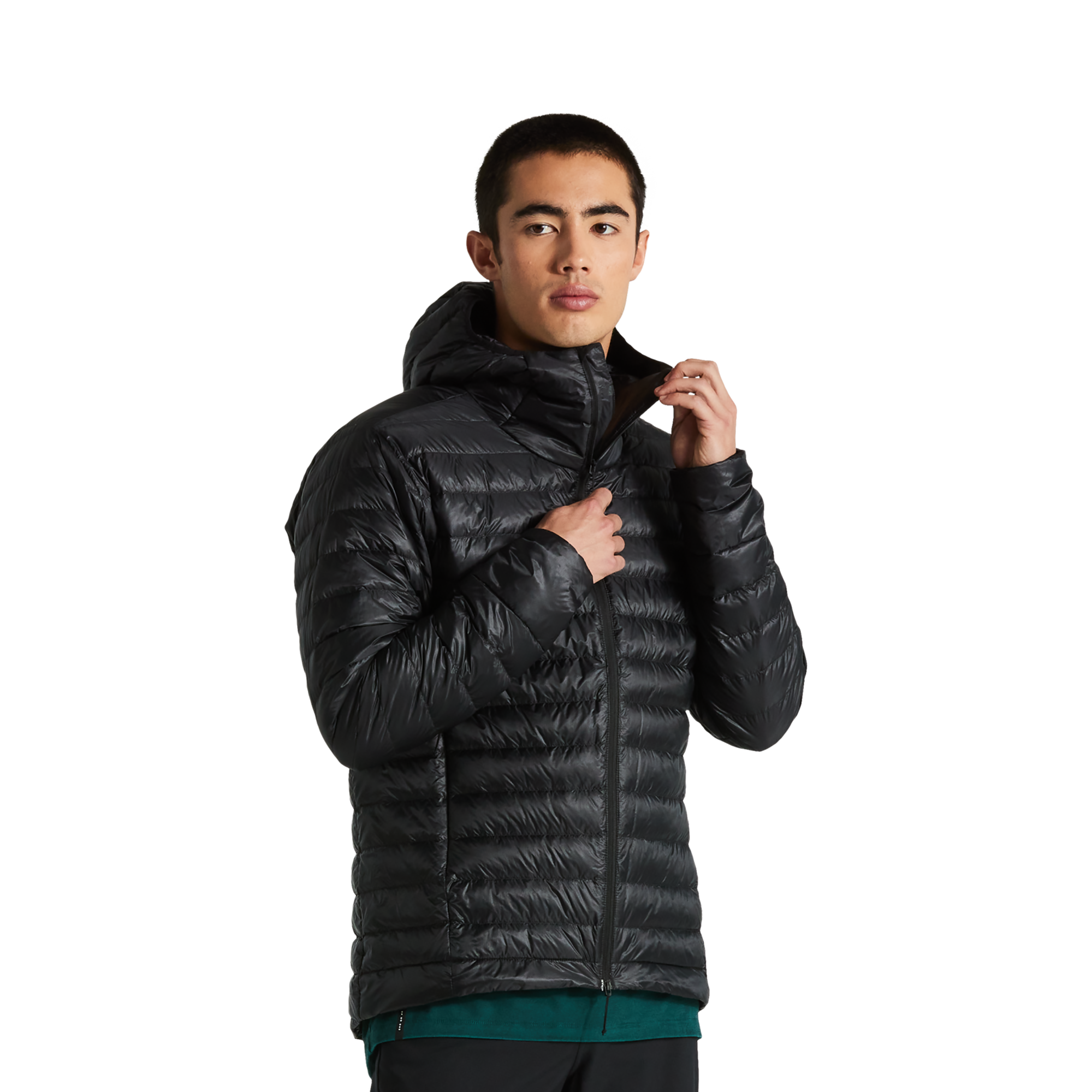 Men's packable down hooded puffer jacket online