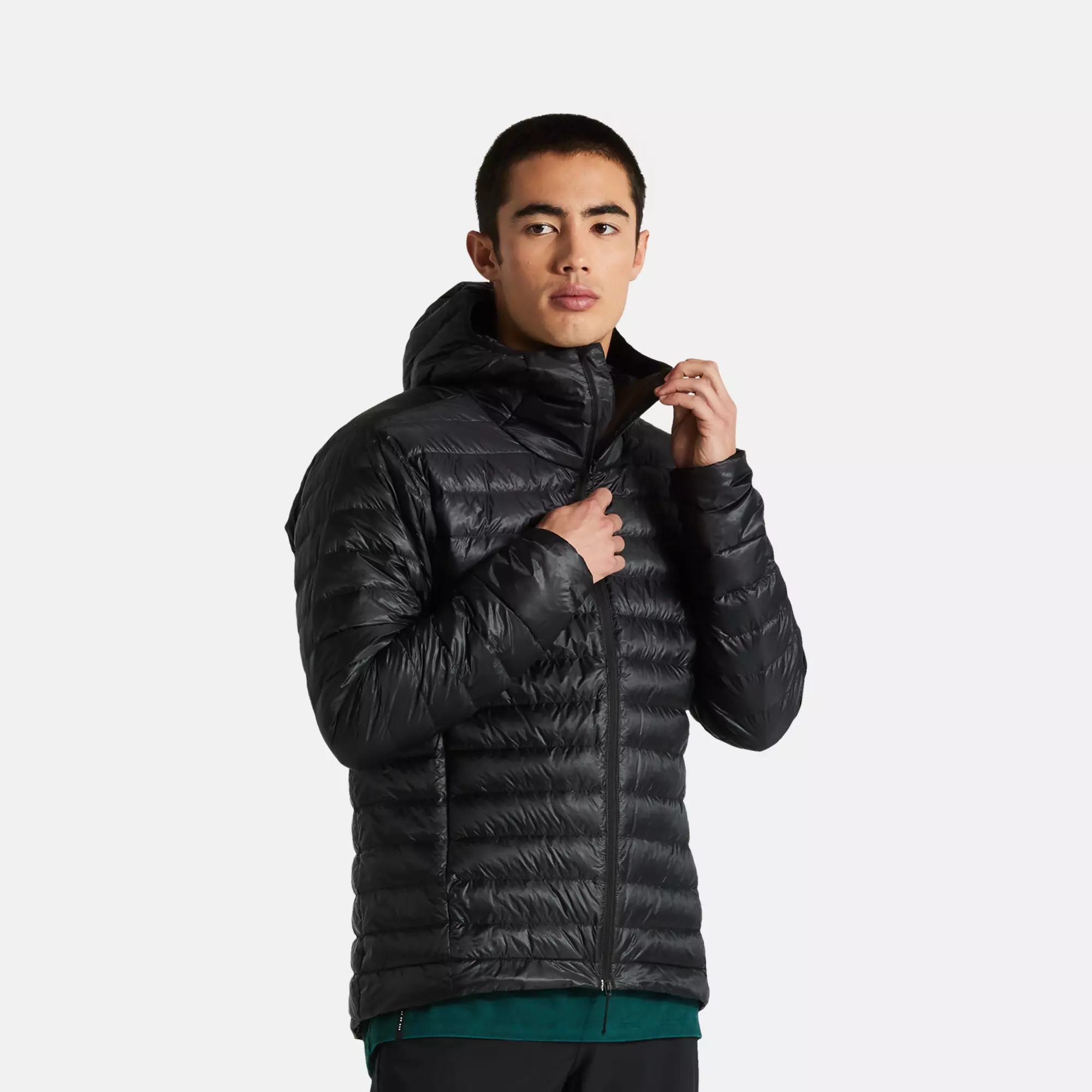 Packable black down jacket hotsell