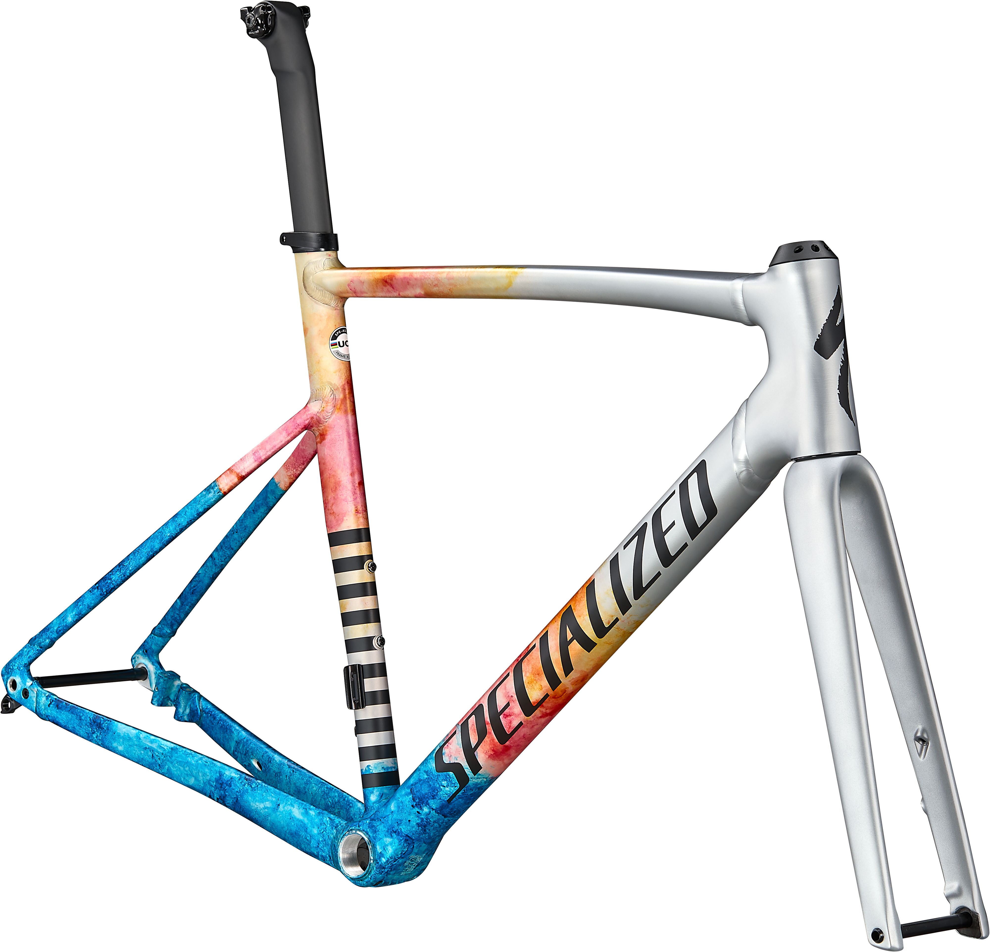 ALLEZ SPRINT FRAMESET LQDSIL/TUR/BLK 56(56 ウオーターエフェクト