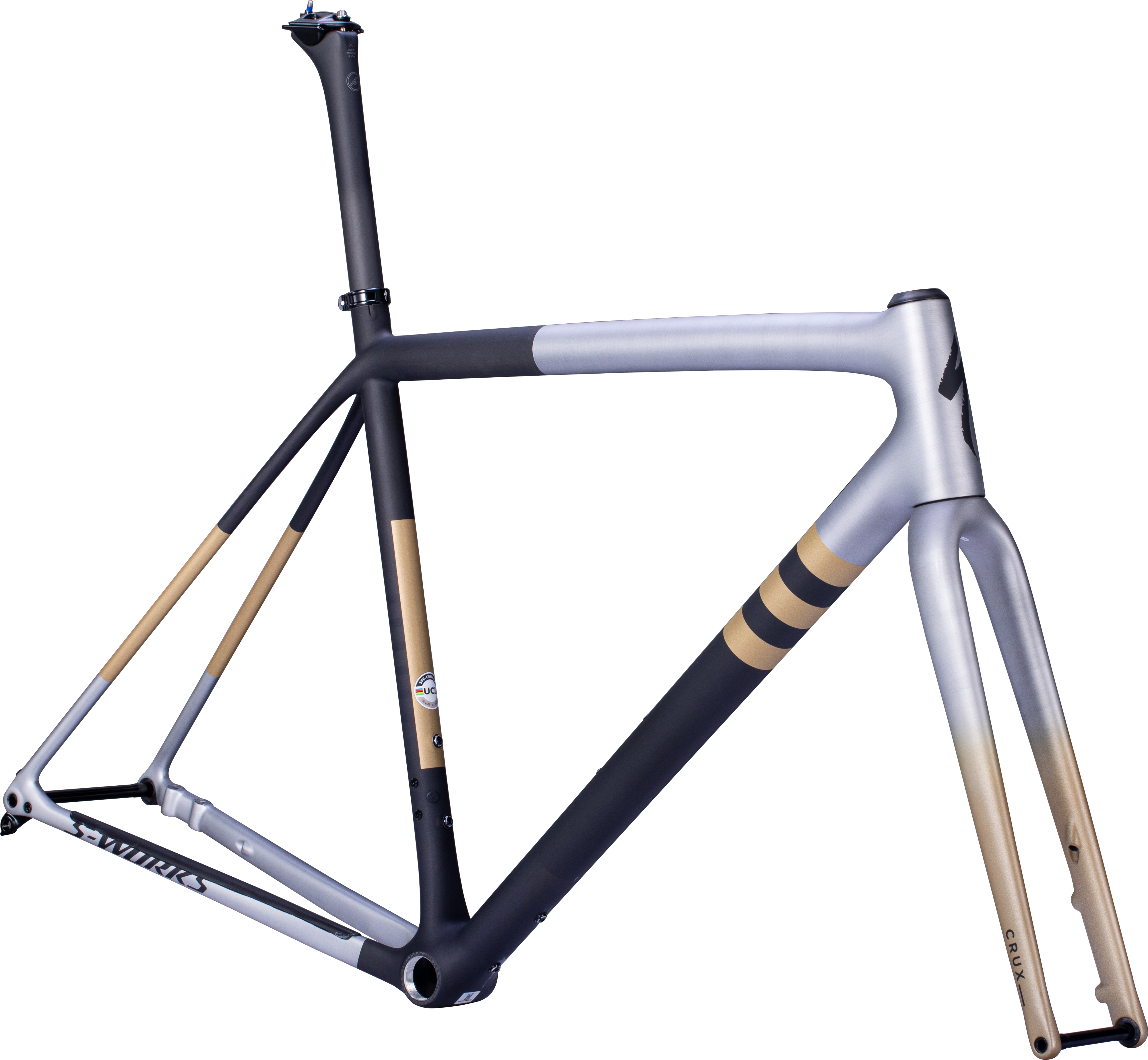 S-WORKS CRUX FRAMESET LQDSIL/BLK/SMK 49(49 サテンブラッシュド