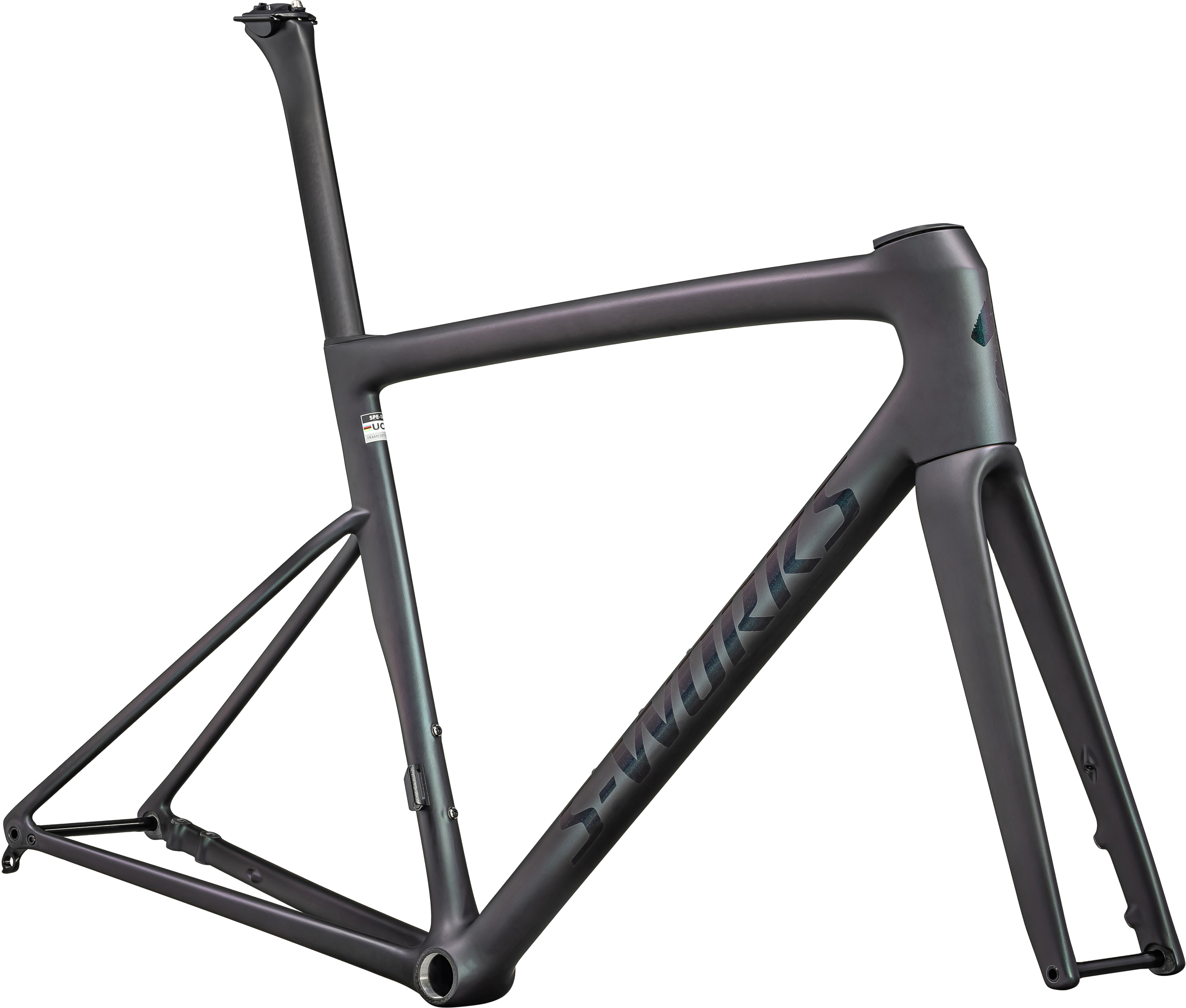 S-WORKS TARMAC SL8 FRAMESET CARB/BLKTNT/CMLNSPN 54(54 サテンカーボン/ブラックティントオーバーカメレオンブレンド/スーパーノヴァ):  バイク｜スペシャライズドオンラインストア