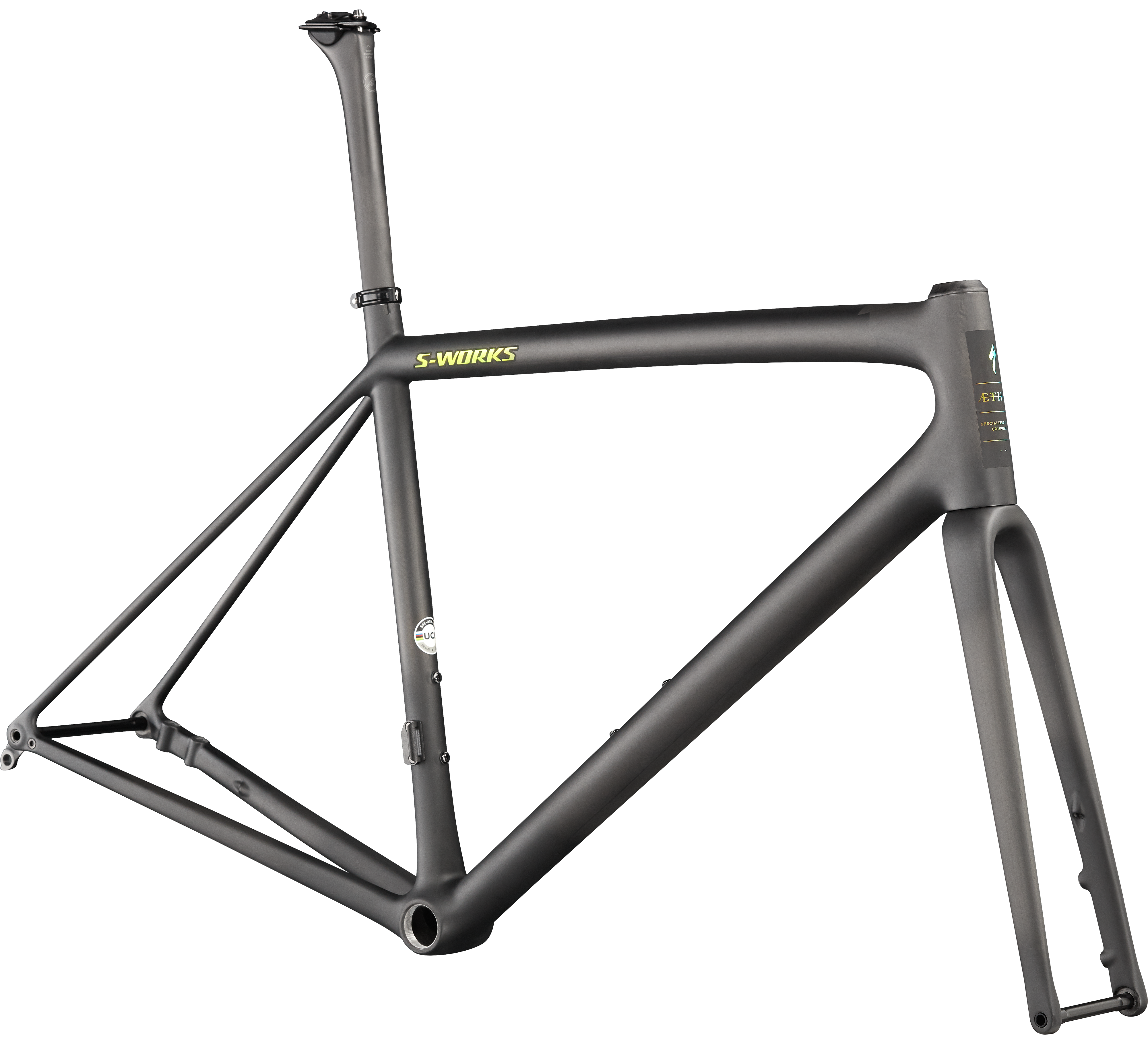 Легкая рама велосипеда. Specialized Aethos s-works. Specialized Aethos s-works Frameset Satin Carbon. Specialized Aethos. Велосипед specialized Aethos.