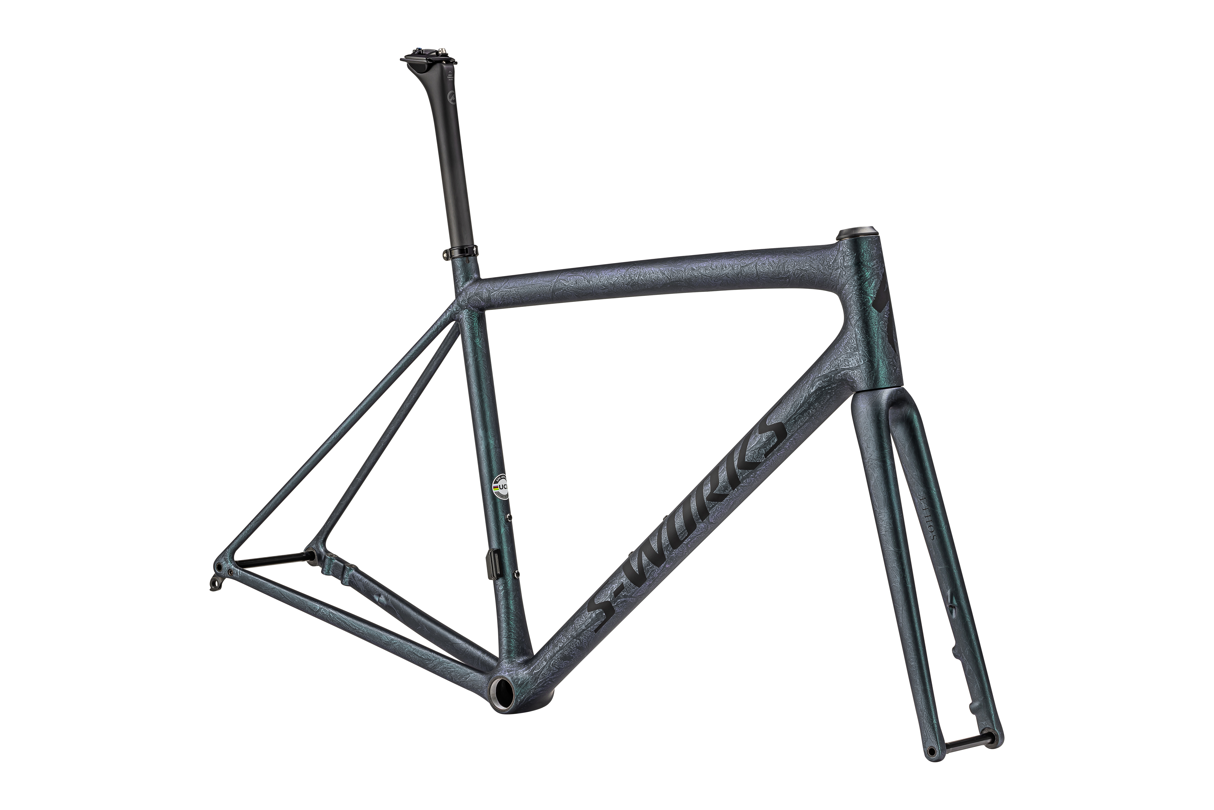 無金利キャンペーン対象】S-WORKS AETHOS FRAMESET OIL/GRNT/DPLAKEMET 58(58  サテンオイルグラナイトオーバーメタリックディープレイク/ホワイトセージ): バイク｜スペシャライズドオンラインストア