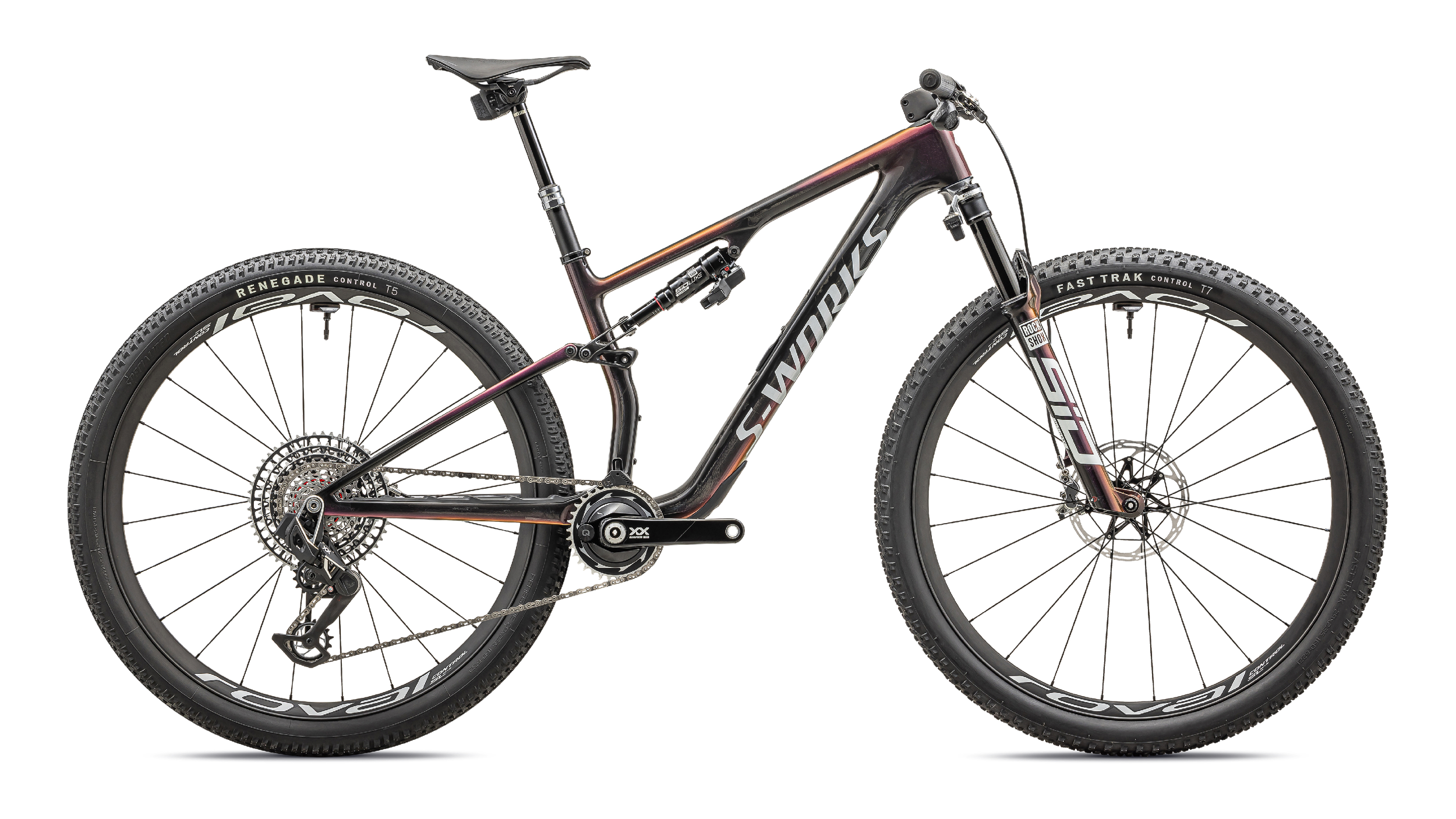 S-Works Epic 8 碳纤维山地车 | Gloss Carbon/Metallic Vivid Pink/Viavi Magenta Gold/Metallic Midnight Shadow/White