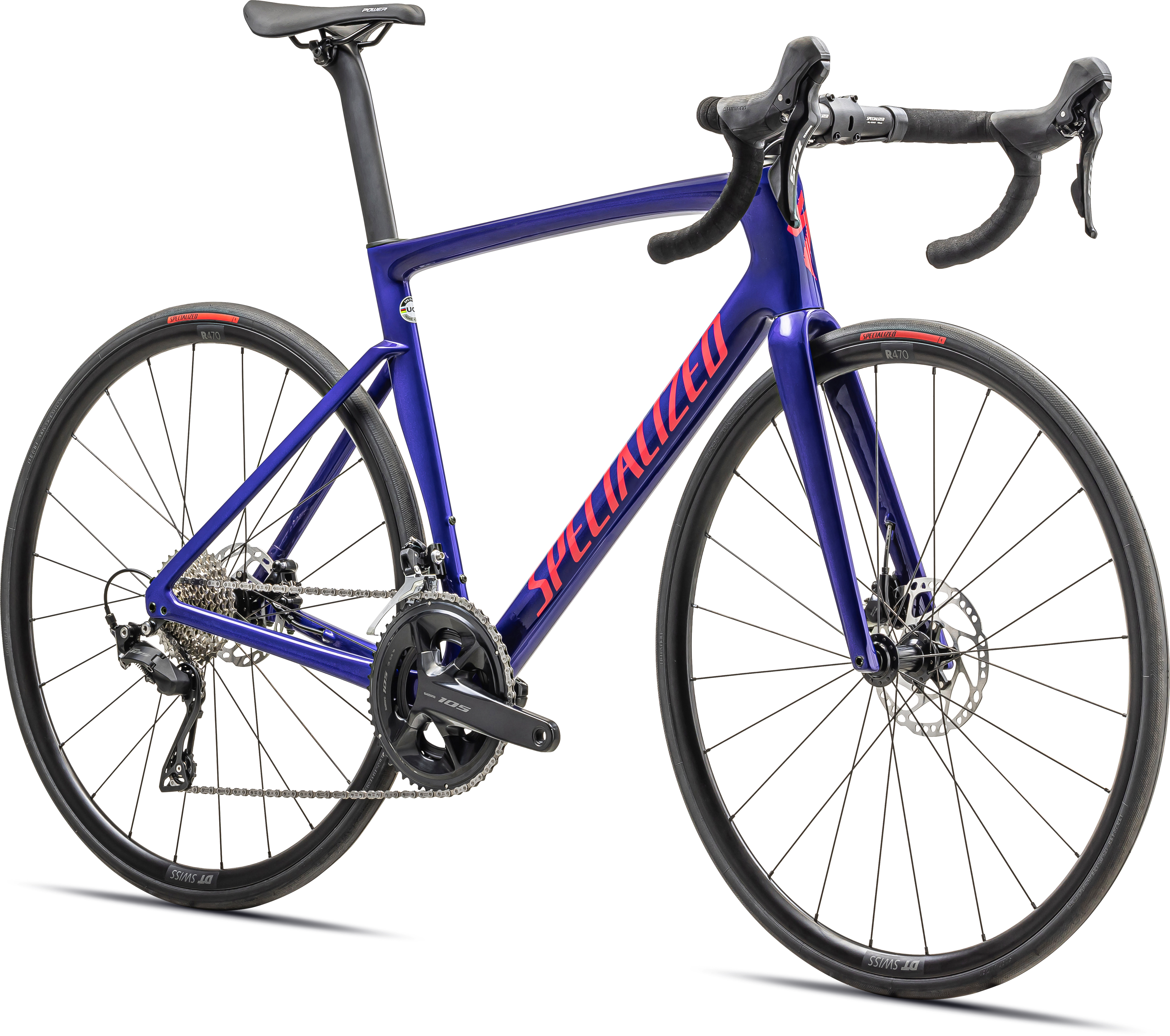 TARMAC SL7 SPORT - SHIMANO 105 METSPHR/VIVPNK 56(56  グロスメタリックサファイア/ヴィヴィッドピンク): バイク｜スペシャライズドオンラインストア