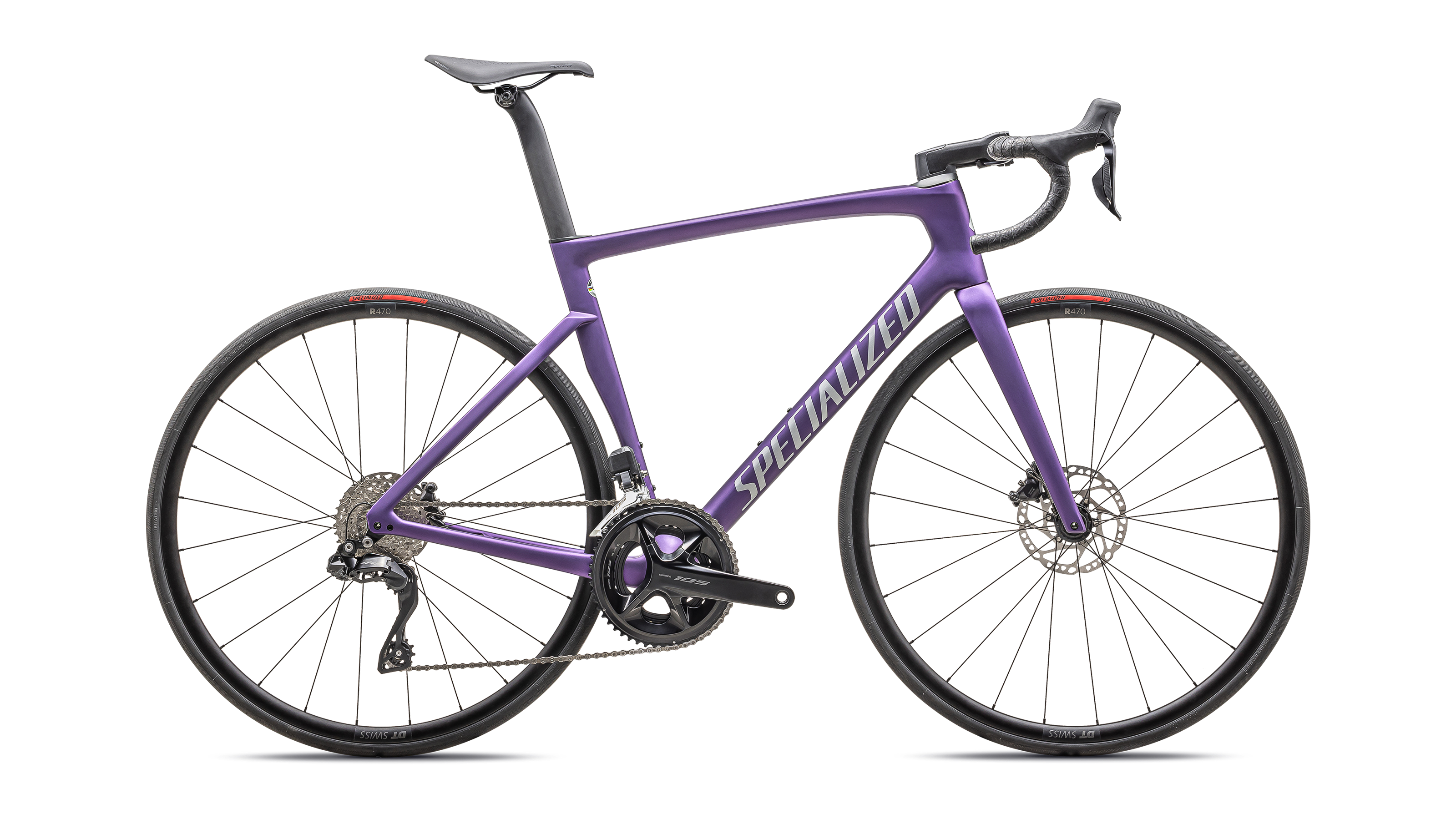 無金利キャンペーン対象】TARMAC SL7 COMP - SHIMANO 105 DI2 PRPTNT/SILDST 52(52  サテンパープルティントオーバーシルバーダスト/シルバーダスト): バイク｜スペシャライズドオンラインストア