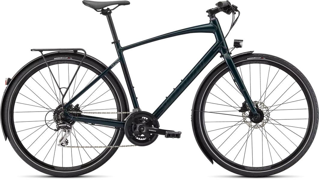 Specialized Sirrus 2.0 EQ (Gloss Forest Green / Black Reflective XL) -  Sirrus - TheFlow.bike