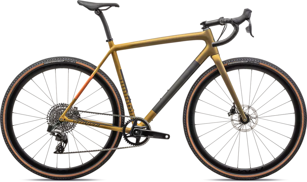 Crux Expert SATIN HARVEST GOLD METALLIC OAK GREEN 58 Crux TheFlow.bike