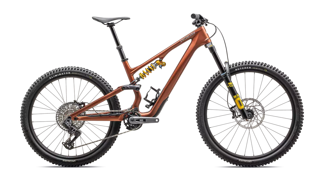 Stumpjumper 15 Ohlins Coil Satin Copper Speckle Satin Silver Dust S6 Stumpjumper 15 TheFlow.bike