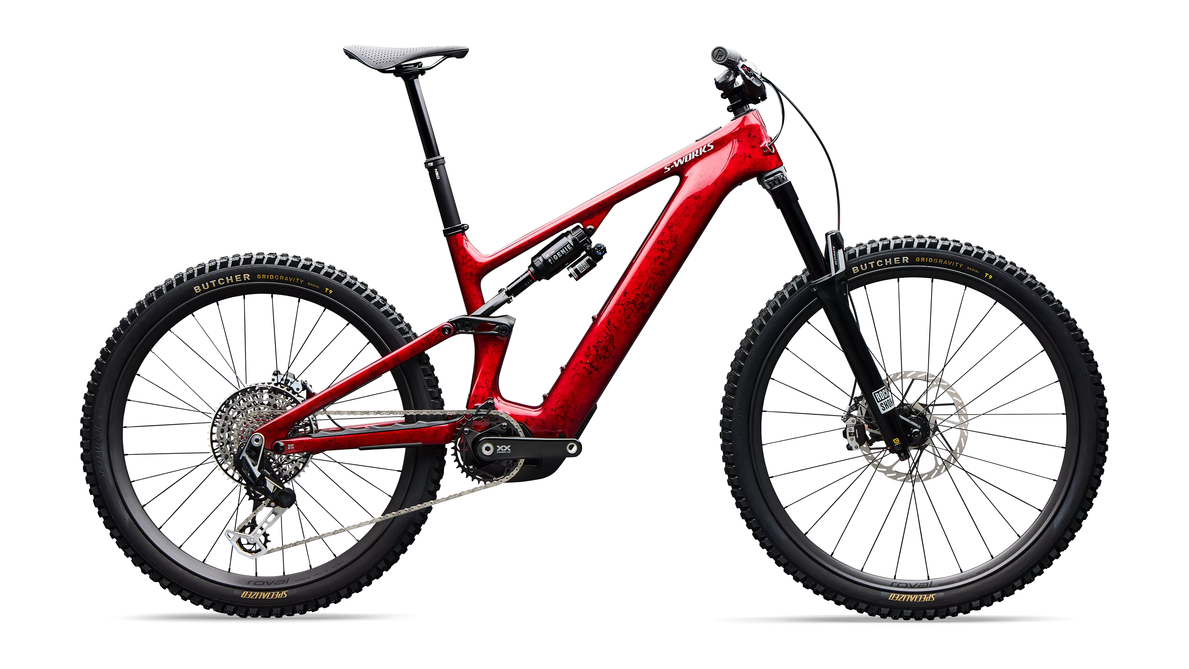 S-Works Turbo Levo 4 i rött – visat färgexempel