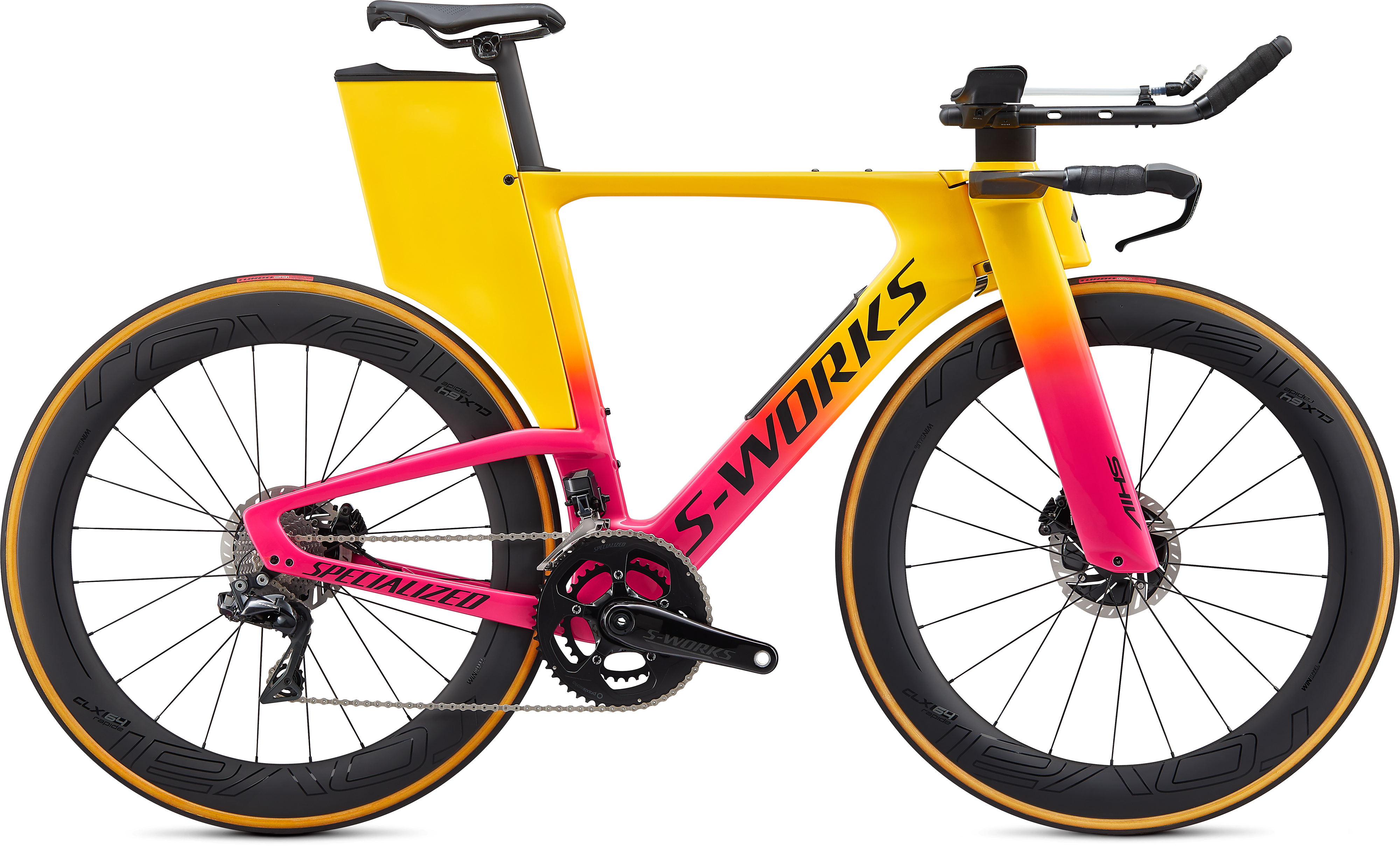 S-WORKS SHIV DISC DI2 GLDNYEL/ACDPNK/BLK XS(XS グロスゴールデン