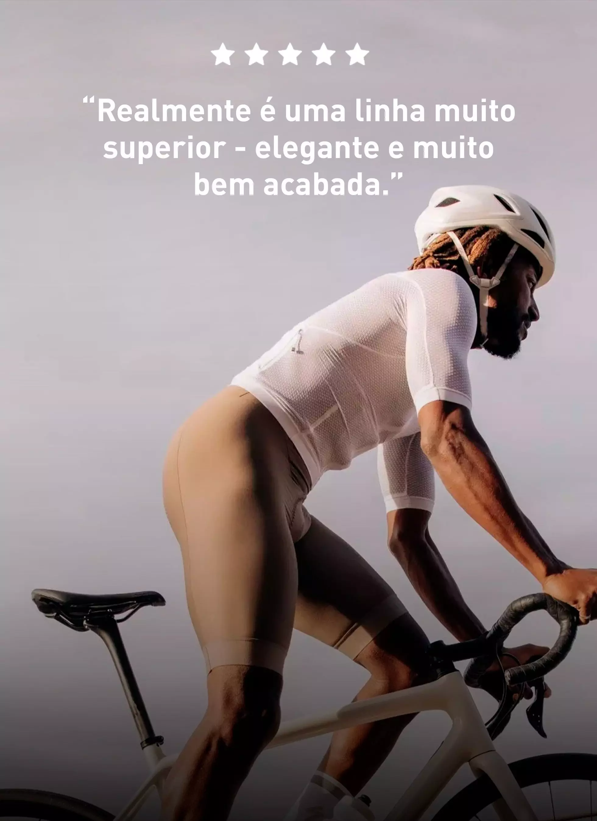 Ciclista Vestindo Prime Apparel