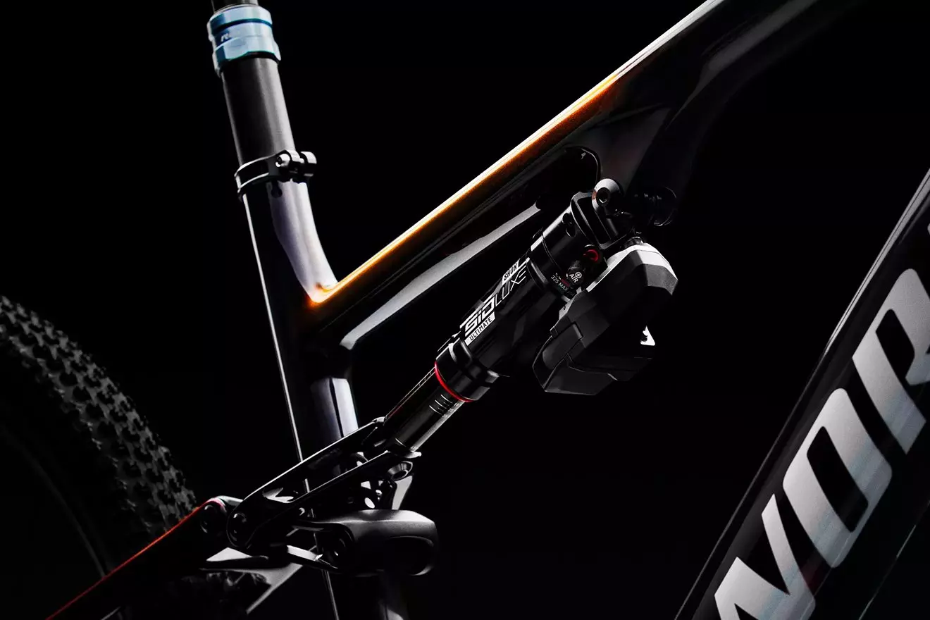 Detalhe do quadro da bicicleta S-Works Epic 8