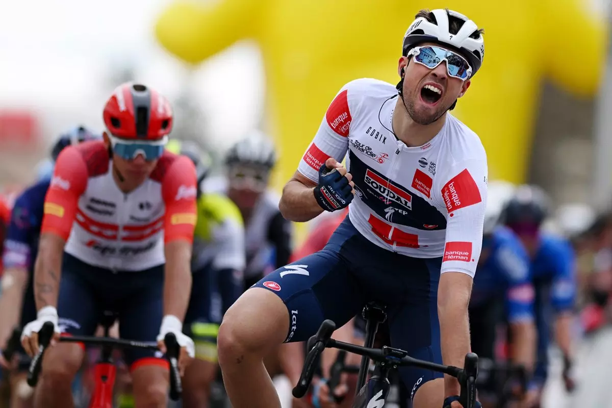 Ethan Vernon, coureur de l'équipe Soudal Quick-Step