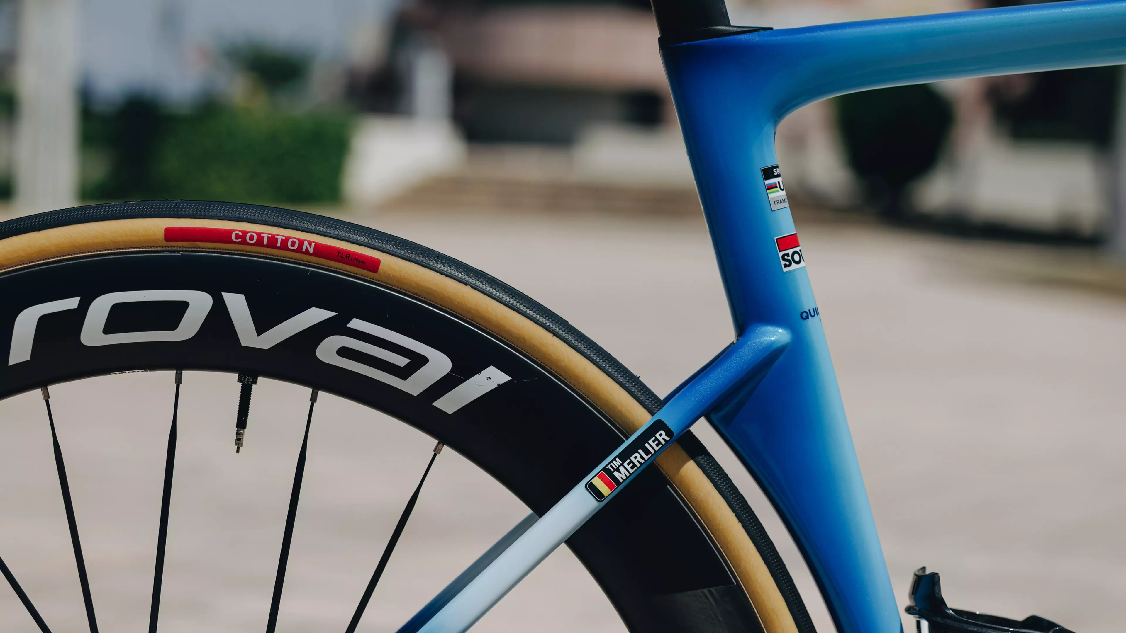 S-Works Tarmac SL9 팀 레플리카 프레임셋 - Soudal Quick-Step